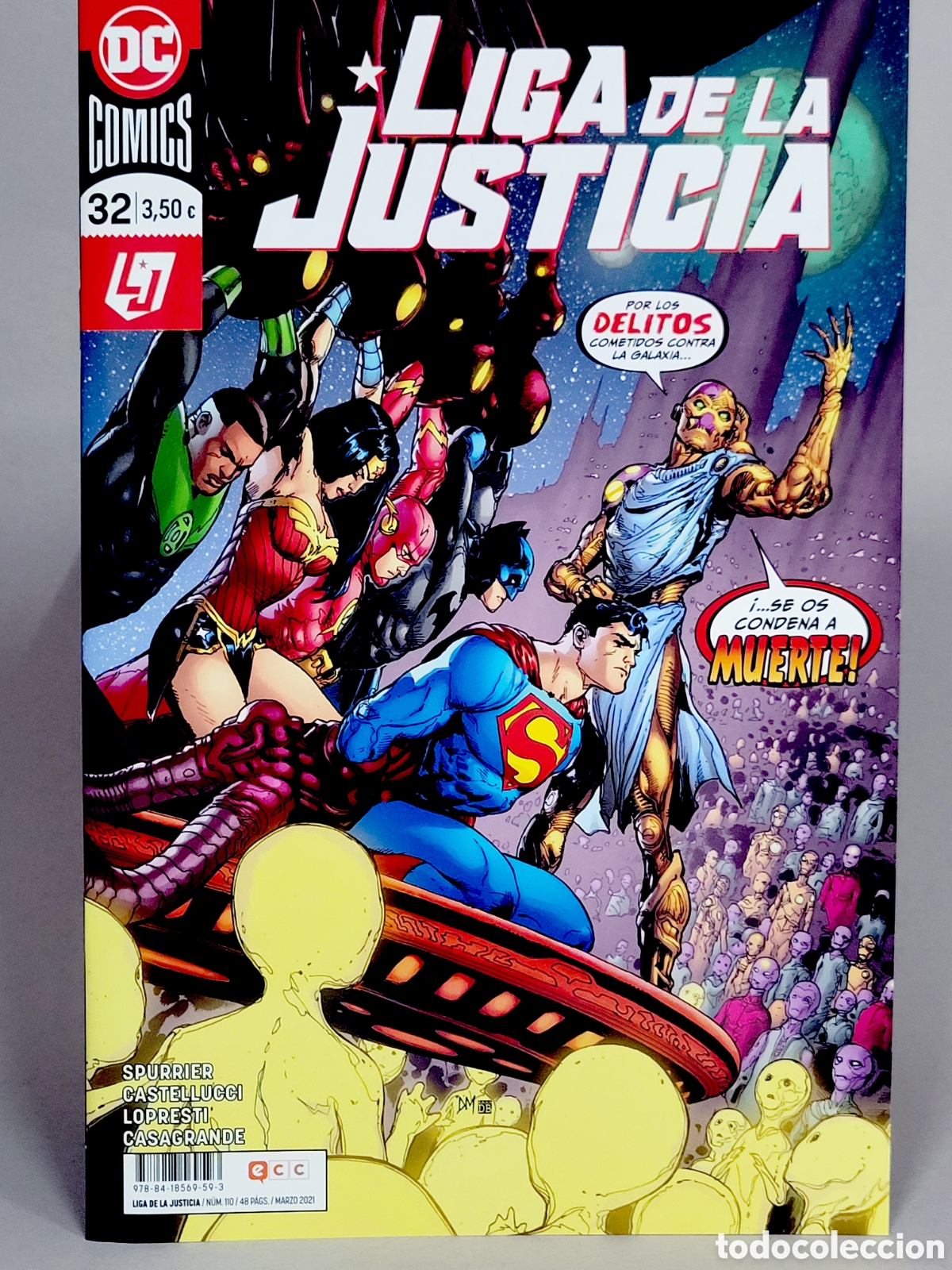 C&oacute;mics: C&Oacute;MIC DE KIOSCO LIGA DE LA JUSTICIA 32 DC 112 ECC EDICIONES GRAPA 2021 - Foto 1