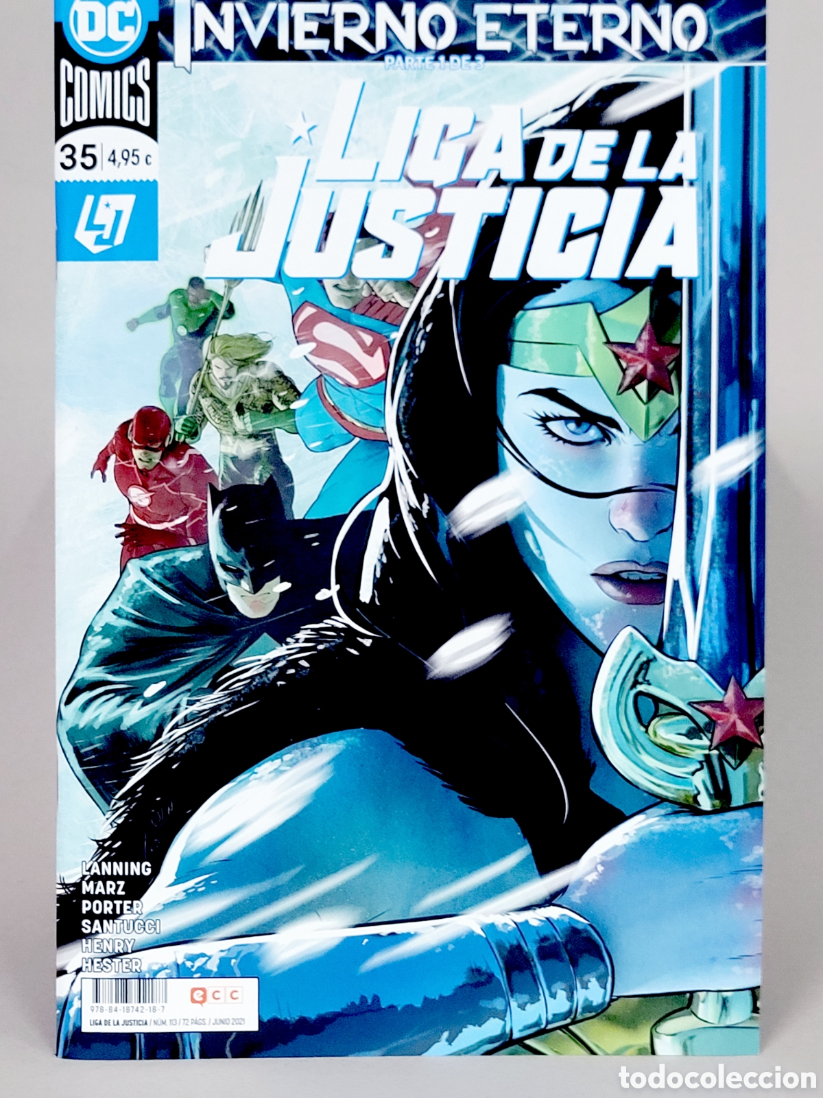 C&oacute;mics: C&Oacute;MIC DE KIOSCO LIGA DE LA JUSTICIA 35 DC 113 GRAPA 2021 ECC EDICIONES - Foto 1