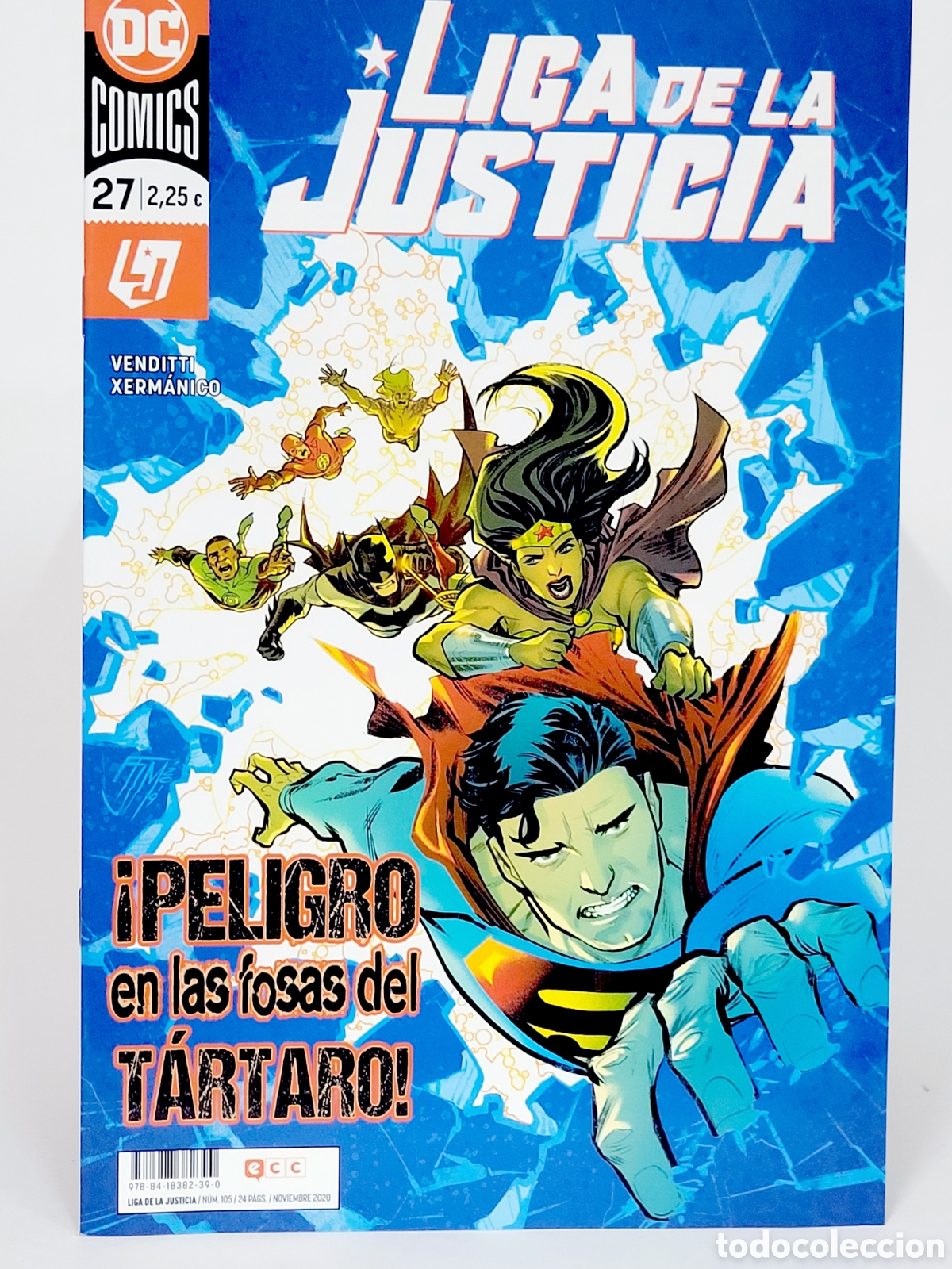 C&oacute;mics: C&Oacute;MIC DE KIOSCO LIGA DE LA JUSTICIA 27 DC 105 ECC EDICIONES GRAPA 2020 - Foto 1