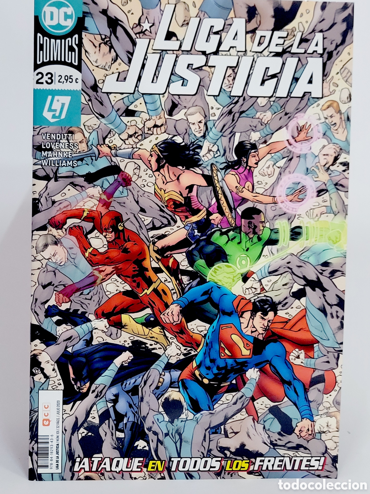 C&oacute;mics: C&Oacute;MIC DE KIOSCO LIGA DE LA JUSTICIA 23 DC 101 ECC EDICIONES GRAPA 2020 - Foto 1