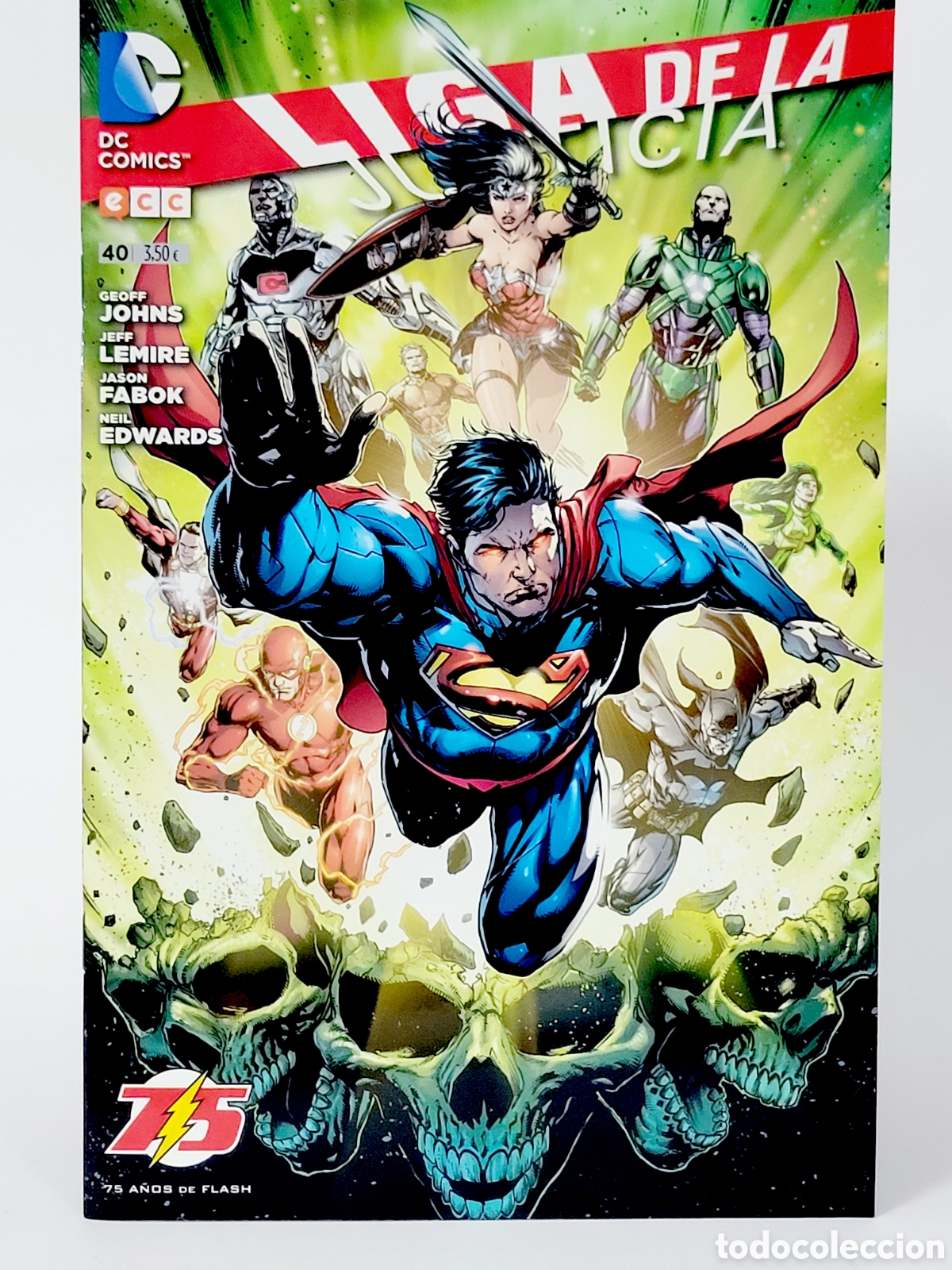 C&oacute;mics: C&Oacute;MIC DE KIOSCO LIGA DE LA JUSTICIA 40 DC ECC EDICIONES GRAPA - Foto 1