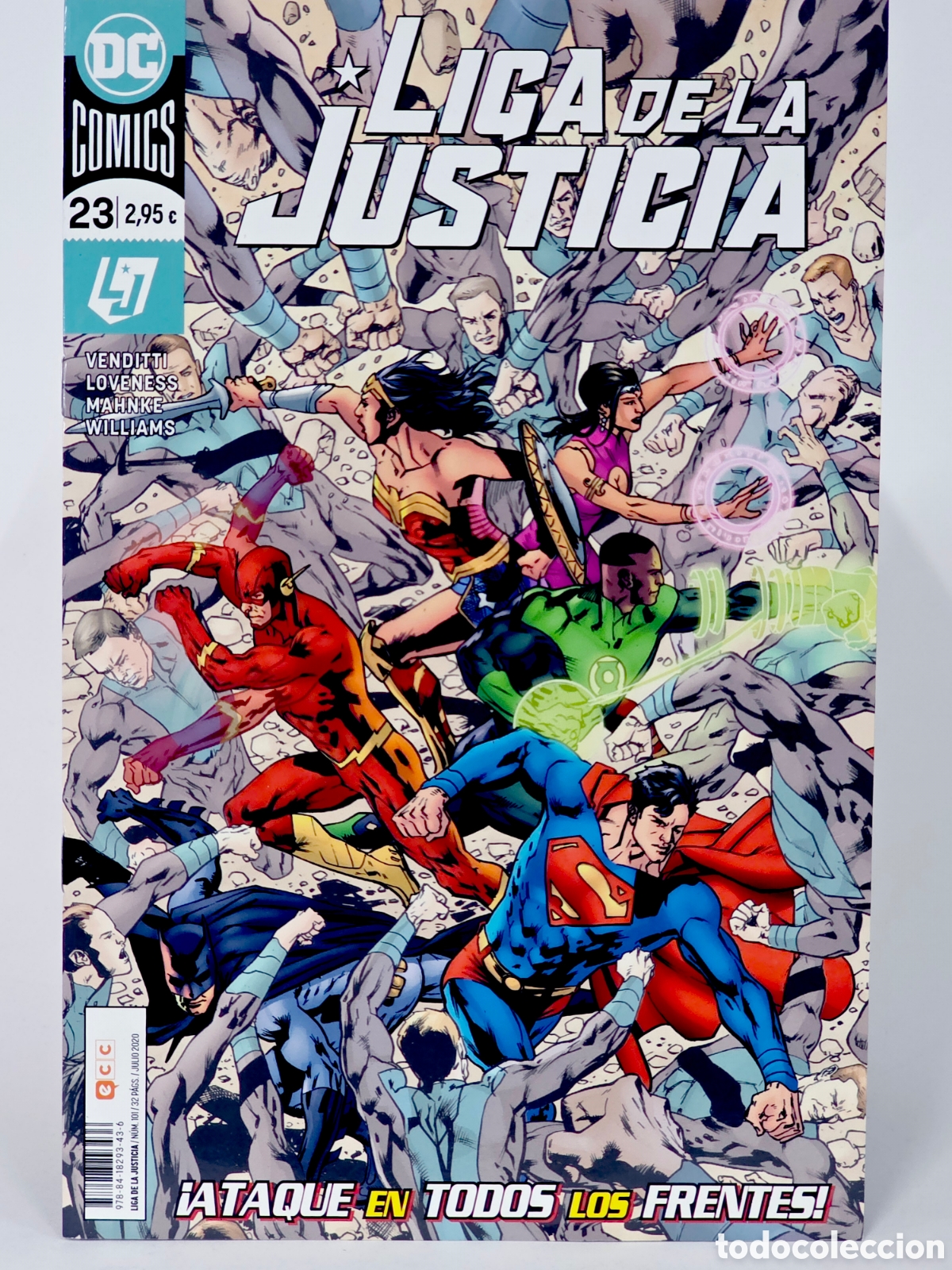 C&oacute;mics: C&Oacute;MIC DE KIOSCO LIGA DE LA JUSTICIA 23 DC 101 ECC EDICIONES 2020 GRAPA - Foto 1