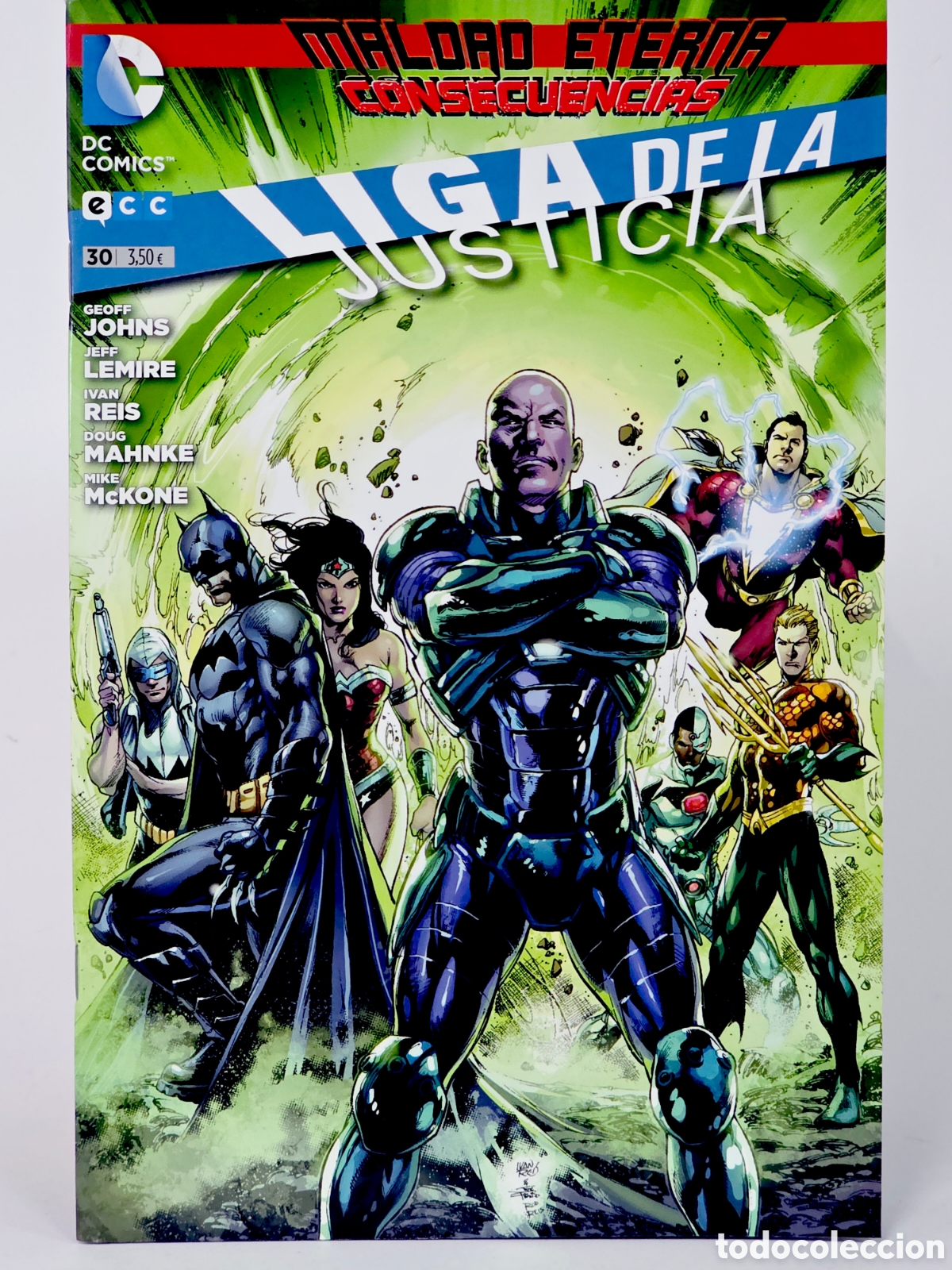 C&oacute;mics: C&Oacute;MIC DE KIOSCO LIGA DE LA JUSTICIA 30 MALDAD ETERNA DC ECC EDICIONES GRAPA - Foto 1