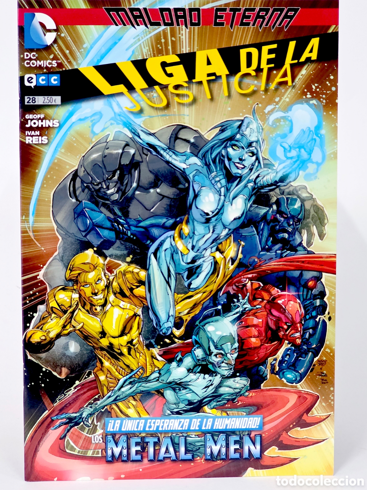C&oacute;mics: C&Oacute;MIC DE KIOSCO LIGA DE LA JUSTICIA 28 MALDAD ETERNA DC ECC EDICIONES GRAPA - Foto 1