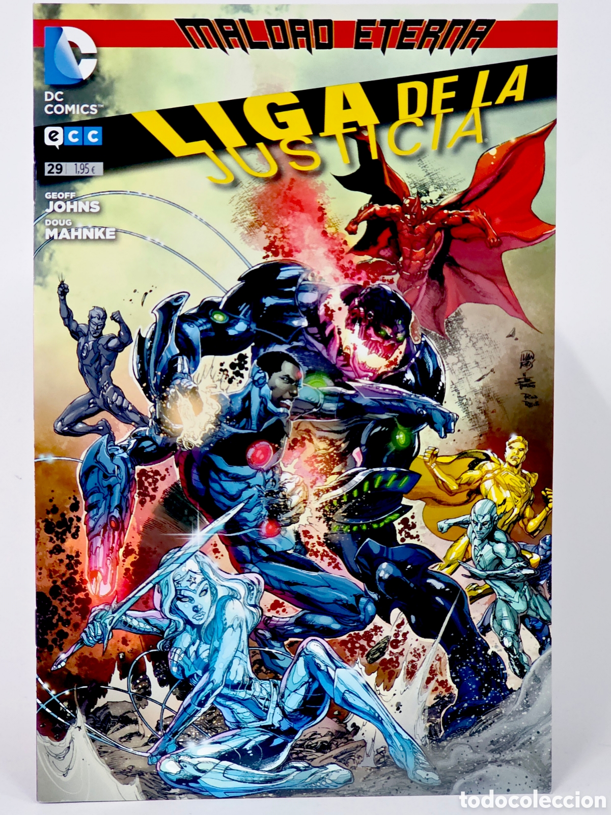 C&oacute;mics: C&Oacute;MIC DE KIOSCO LIGA DE LA JUSTICIA 29 MALDAD ETERNA DC ECC EDICIONES GRAPA - Foto 1