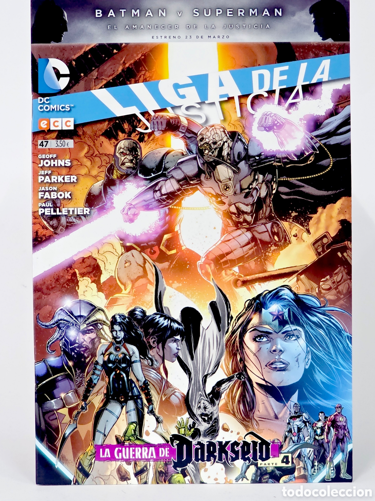 C&oacute;mics: C&Oacute;MIC DE KIOSCO LIGA DE LA JUSTICIA 47 BATMAN SUPERMAN DC ECC EDICIONES GRAPA - Foto 1