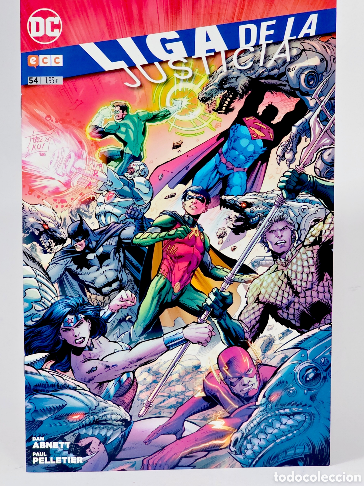 C&oacute;mics: C&Oacute;MIC DE KIOSCO LIGA DE LA JUSTICIA 54 DC ECC EDICIONES GRAPA - Foto 1