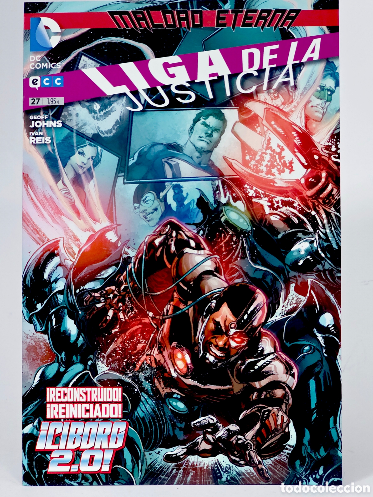 C&oacute;mics: C&Oacute;MIC DE KIOSCO LIGA DE LA JUSTICIA 27 MALDAD ETERNA DC ECC EDICIONES GRAPA - Foto 1