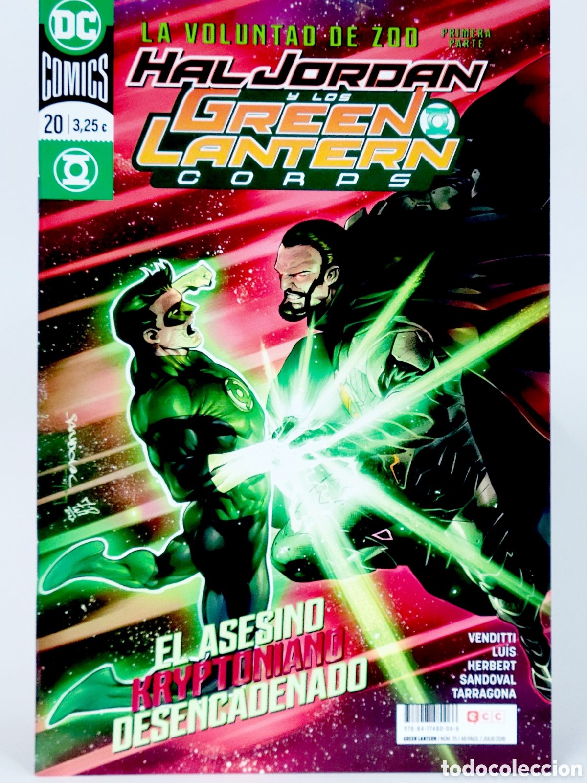 C&oacute;mics: C&Oacute;MIC DE KIOSCO HAL JORDAN GREEN LANTERN CORPS 20 DC 75 ECC UNIVERSO GRAPA - Foto 1