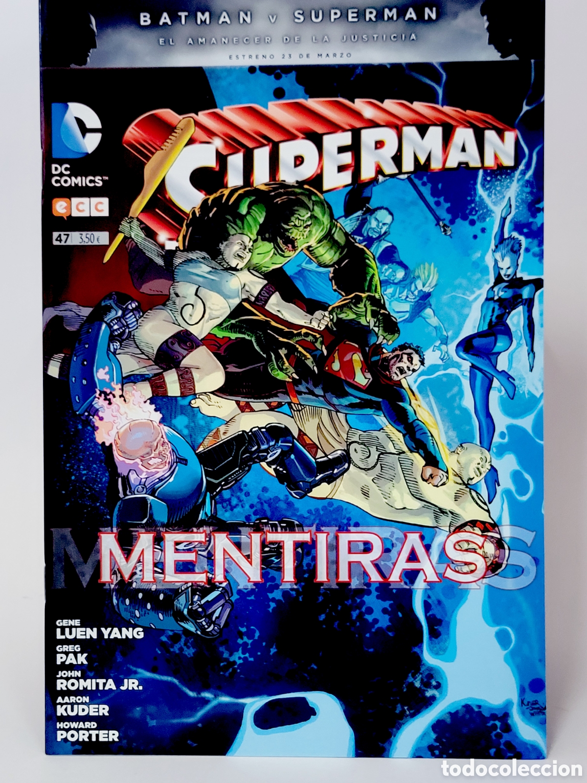 C&oacute;mics: C&Oacute;MIC DE KIOSCO SUPERMAN 47 BATMAN EL AMANECER DE LA JUSTICIA DC ECC GRAPA - Foto 1