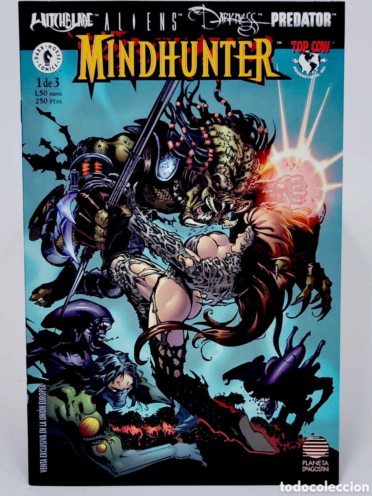 C&oacute;mics: C&Oacute;MIC DE KIOSCO MINDHUNTER 1 WITCHBLADE ALIENS DARKNESS PLANETA DEAGOSTINI GRAPA - Foto 1