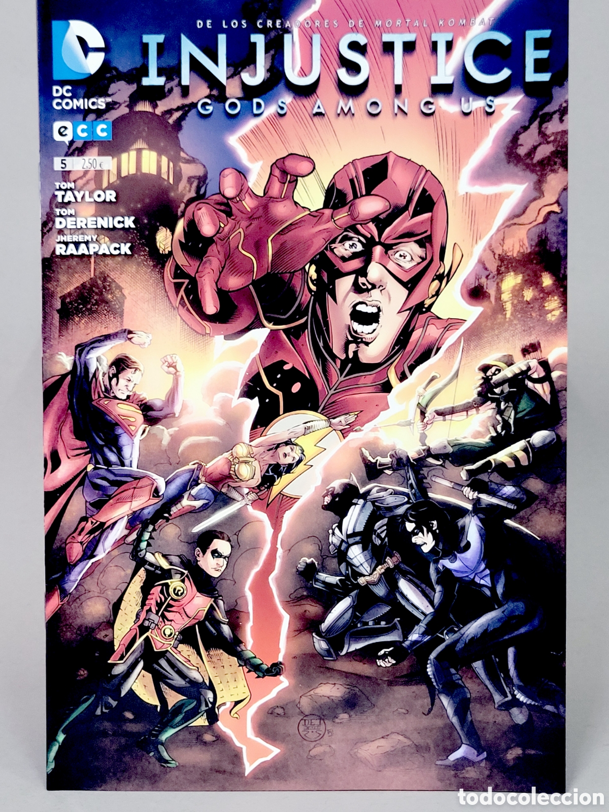 C&oacute;mics: C&Oacute;MIC DE KIOSCO BATMAN INJUSTICE GODS AMONG US 5 DC ECC GRAPA - Foto 1