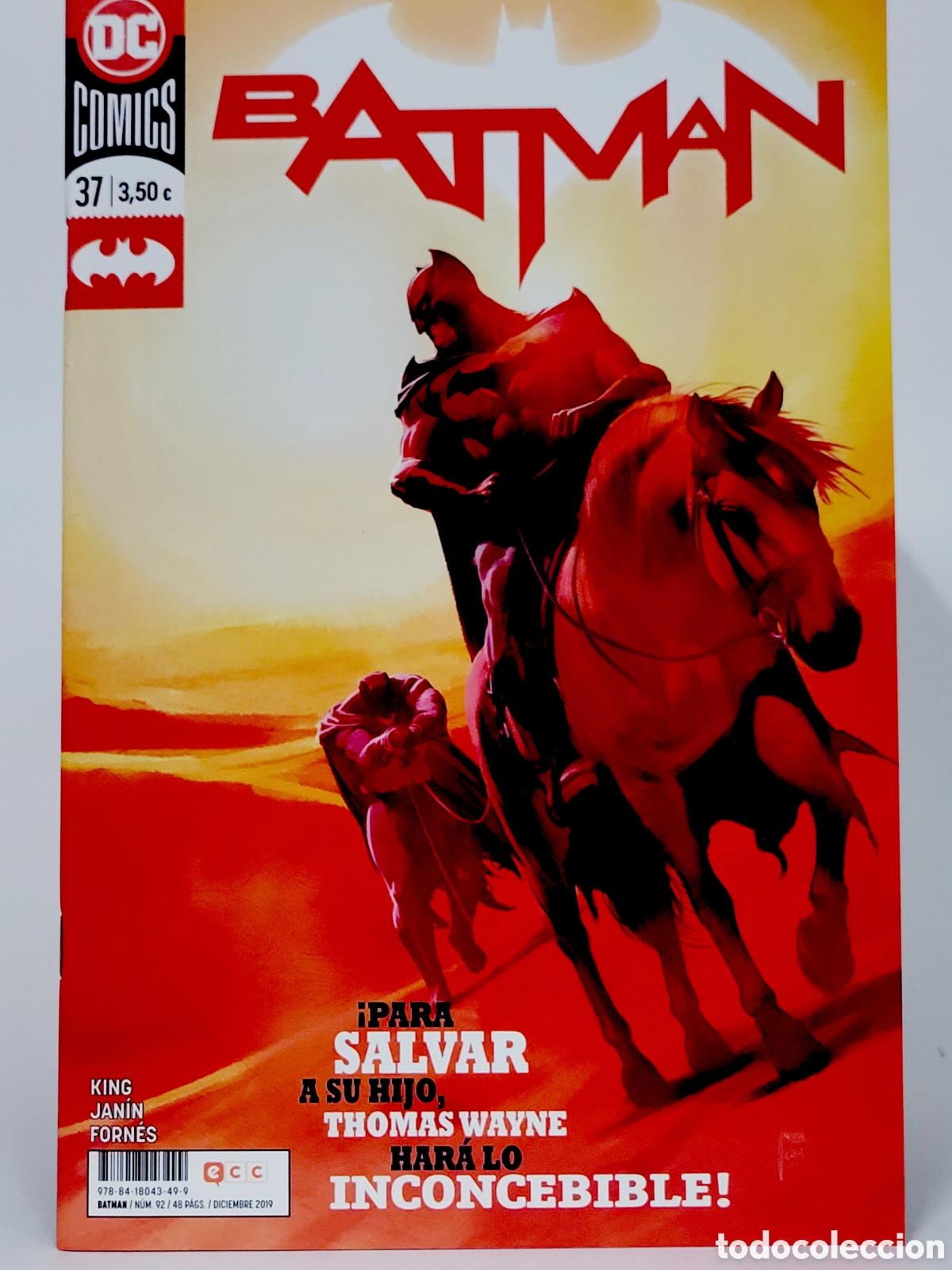 C&oacute;mics: C&Oacute;MIC DE KIOSCO BATMAN 37 DC 92 ECC GRAPA - Foto 1