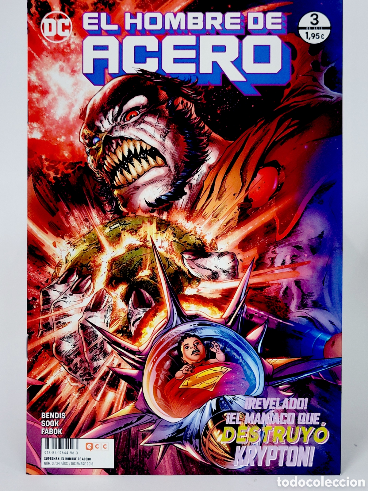C&oacute;mics: DE KIOSCO EL HOMBRE DE ACERO 3 DC COMICS ECC GRAPA - Foto 1