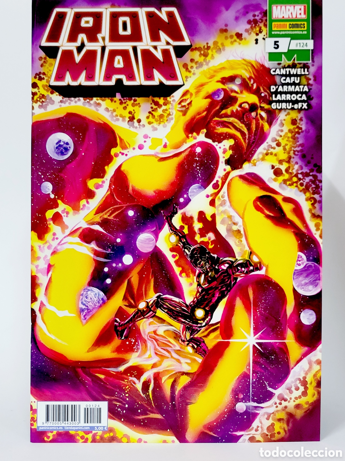 C&oacute;mics: C&Oacute;MIC DE KIOSCO IRON MAN 5 MARVEL 124 VOL.2 VOLUMEN PANINI GRAPA - Foto 1