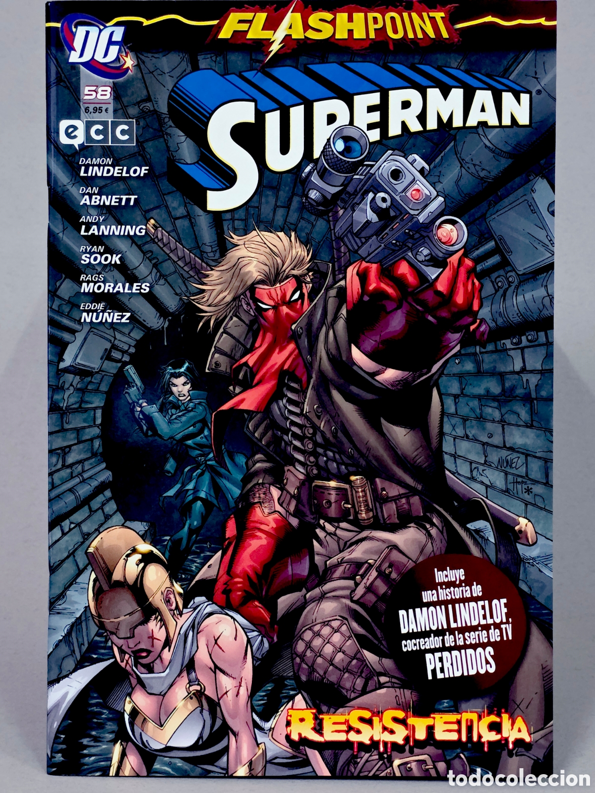 C&oacute;mics: C&Oacute;MIC DE KIOSCO SUPERMAN 58 RESISTENCIA DC FLASH POINT ECC GRAPA - Foto 1