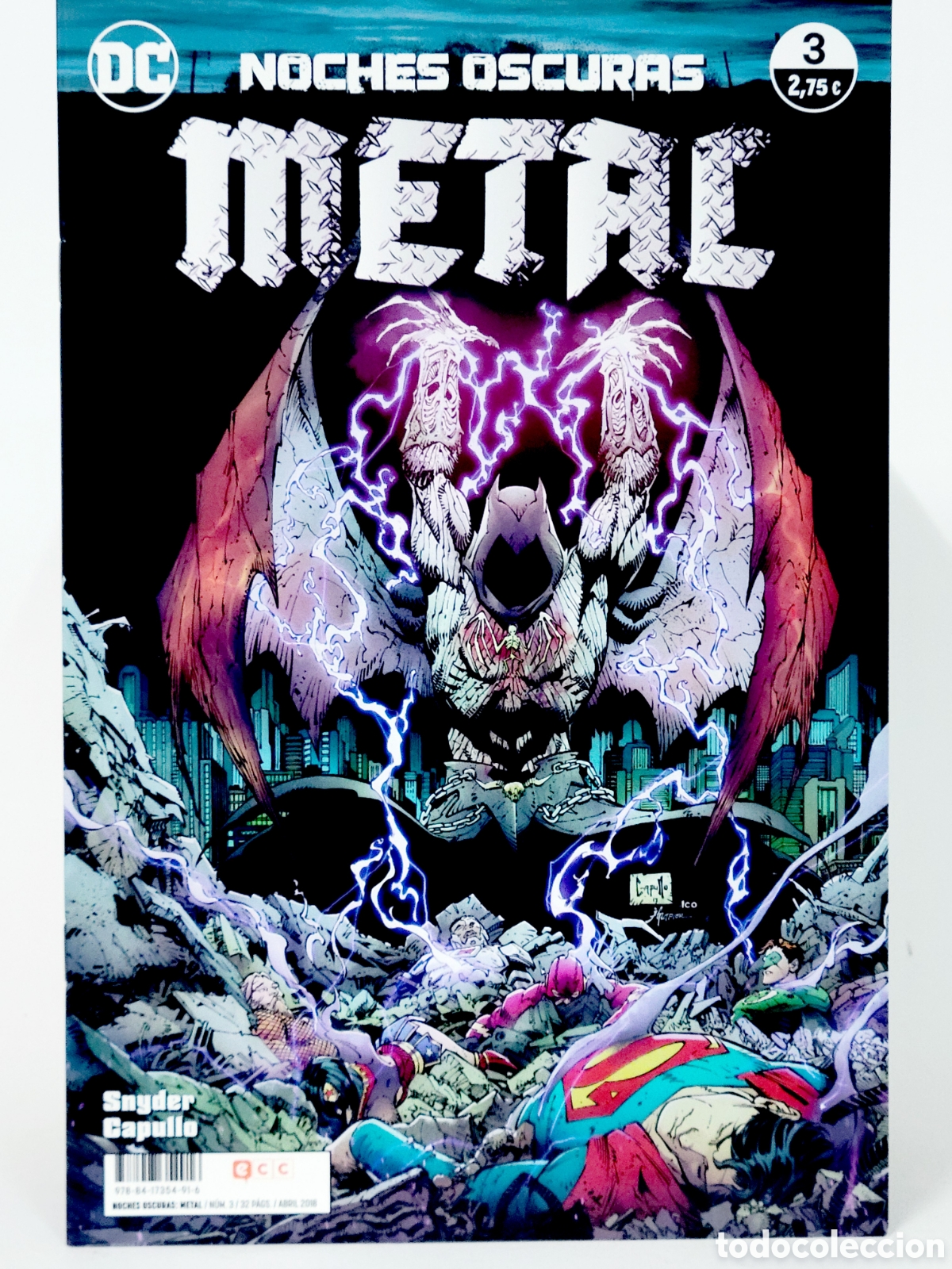C&oacute;mics: C&Oacute;MIC DE KIOSCO NOCHES OSCURAS METAL 3 DC ECC GRAPA - Foto 1