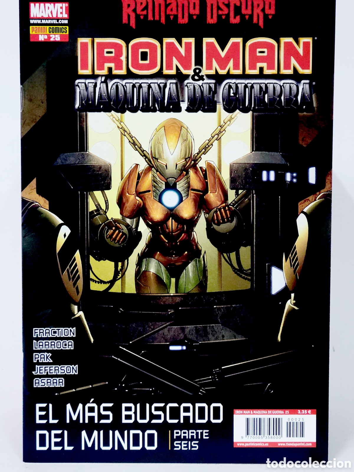 Fumetti: C&Oacute;MIC DE KIOSCO REINADO OSCURO IRON MAN M&Aacute;QUINA DE GUERRA 25 PANINI MARVEL GRAPA