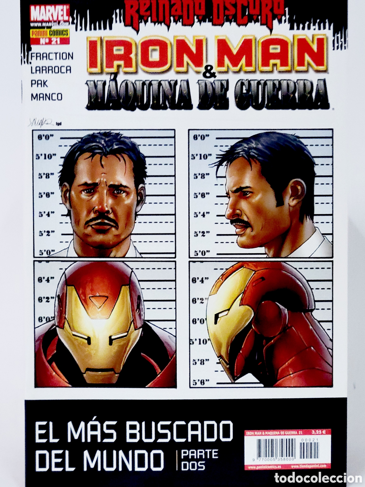 Fumetti: C&Oacute;MIC DE KIOSCO REINADO OSCURO IRON MAN M&Aacute;QUINA DE GUERRA 21 PANINI MARVEL GRAPA