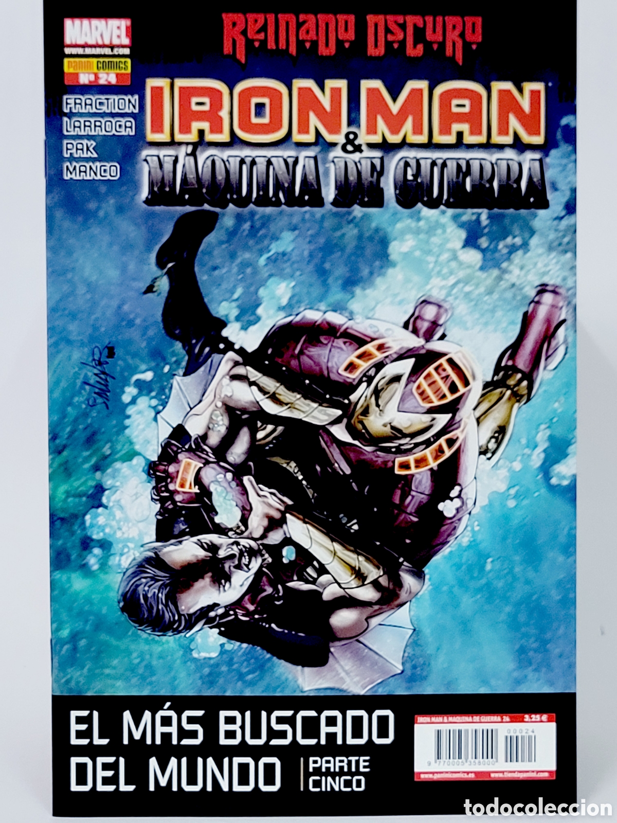 Comics: C&Oacute;MIC DE KIOSCO REINADO OSCURO IRON MAN M&Aacute;QUINA DE GUERRA 24 PANINI MARVEL GRAPA