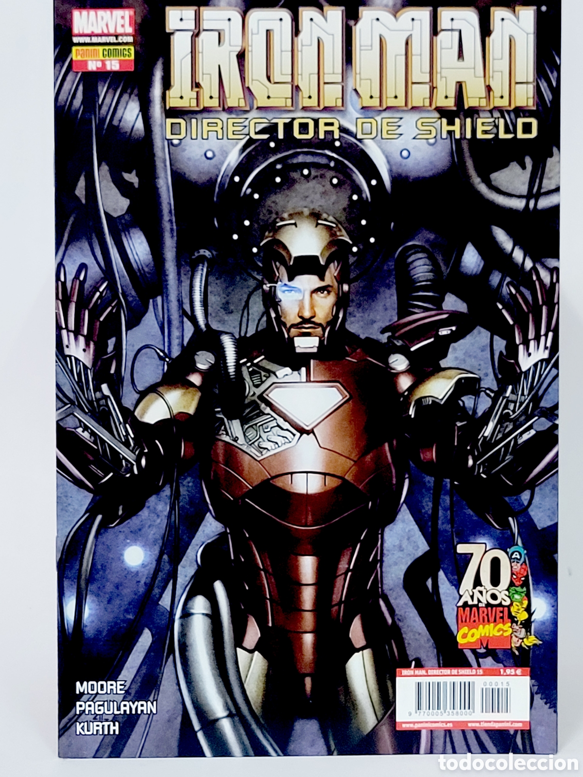 C&oacute;mics: C&Oacute;MIC DE KIOSCO REINADO OSCURO IRON MAN DIRECTOR DE SHIELD 15 PANINI MARVEL GRAPA