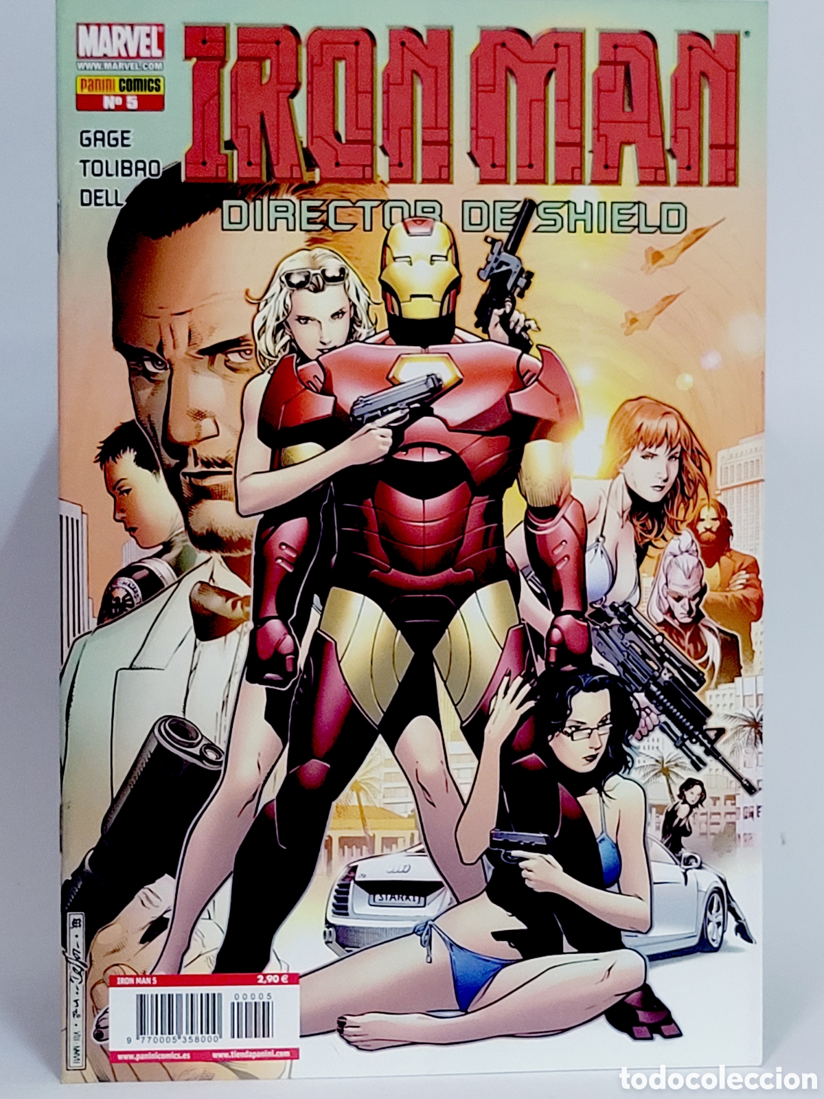Comics: C&Oacute;MIC DE KIOSCO LA INICIATIVA IRON MAN DIRECTOR DE SHIELD 5 PANINI MARVEL GRAPA