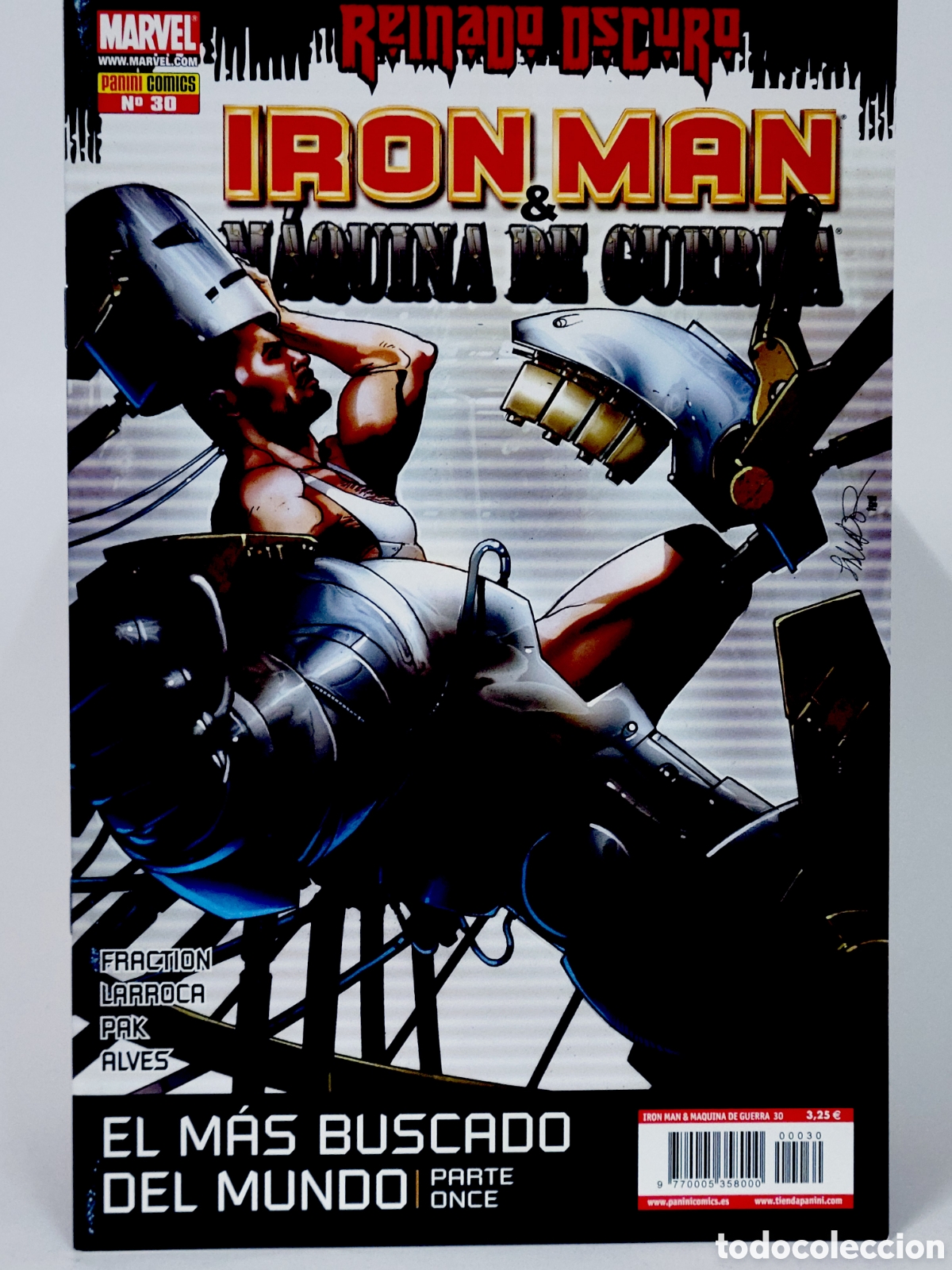 Comics : C&Oacute;MIC DE KIOSCO REINADO OSCURO IRON MAN M&Aacute;QUINA DE GUERRA 30 PANINI MARVEL GRAPA