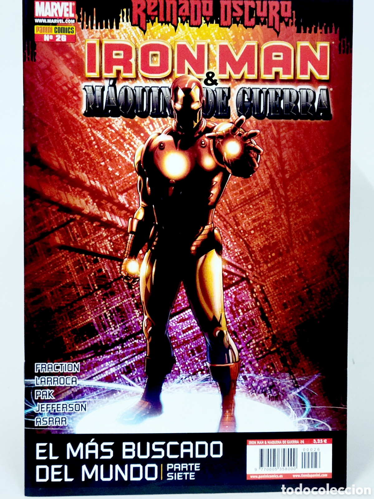 Fumetti: C&Oacute;MIC DE KIOSCO REINADO OSCURO IRON MAN M&Aacute;QUINA DE GUERRA 26 PANINI MARVEL GRAPA