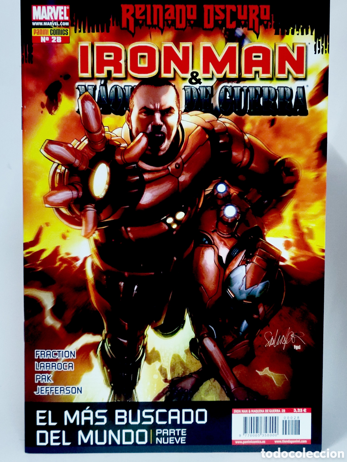 Comics: C&Oacute;MIC DE KIOSCO REINADO OSCURO IRON MAN M&Aacute;QUINA DE GUERRA 28 PANINI MARVEL GRAPA