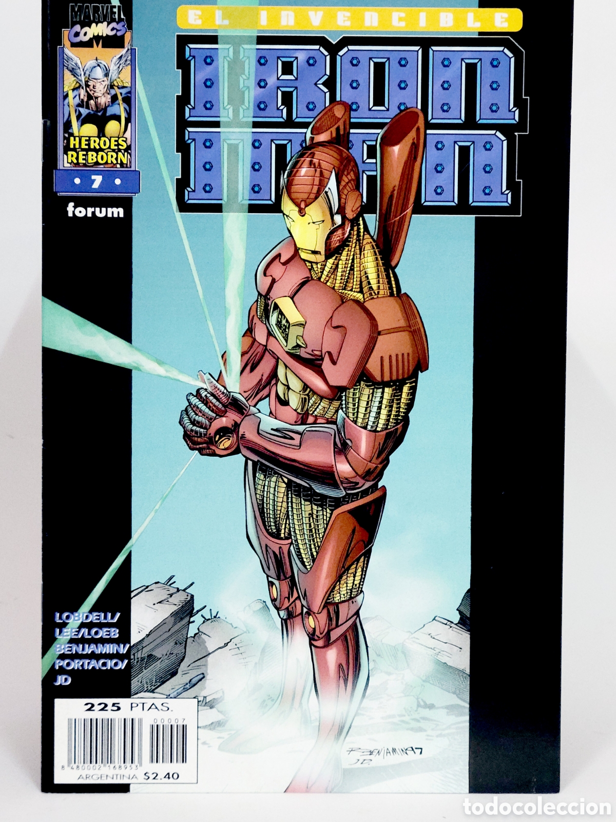 C&oacute;mics: C&Oacute;MIC DE KIOSCO HEROES REBORN IRON MAN 7 FORUM MARVEL GRAPA - Foto 1