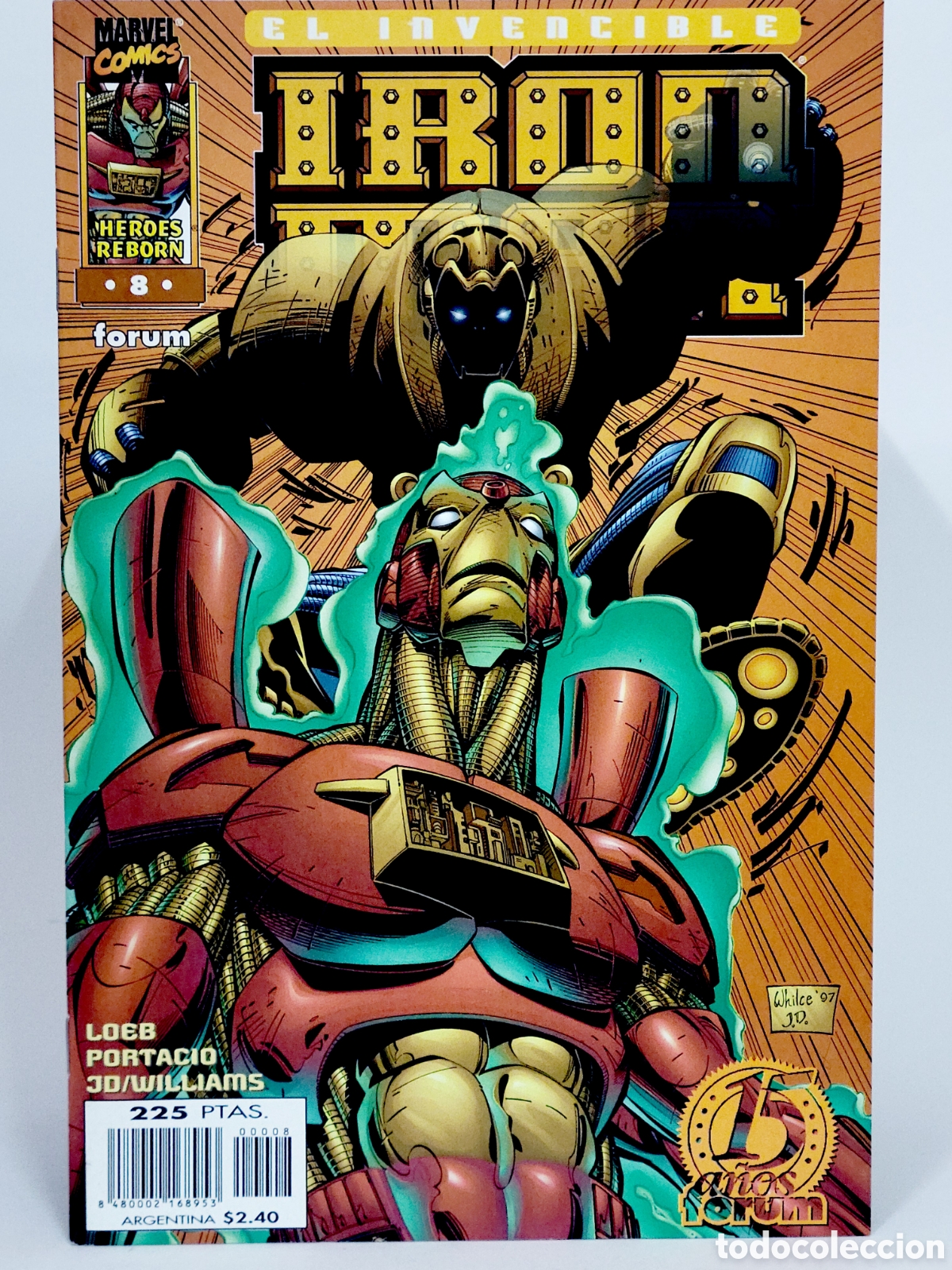 C&oacute;mics: C&Oacute;MIC DE KIOSCO HEROES REBORN IRON MAN 8 FORUM MARVEL GRAPA - Foto 1