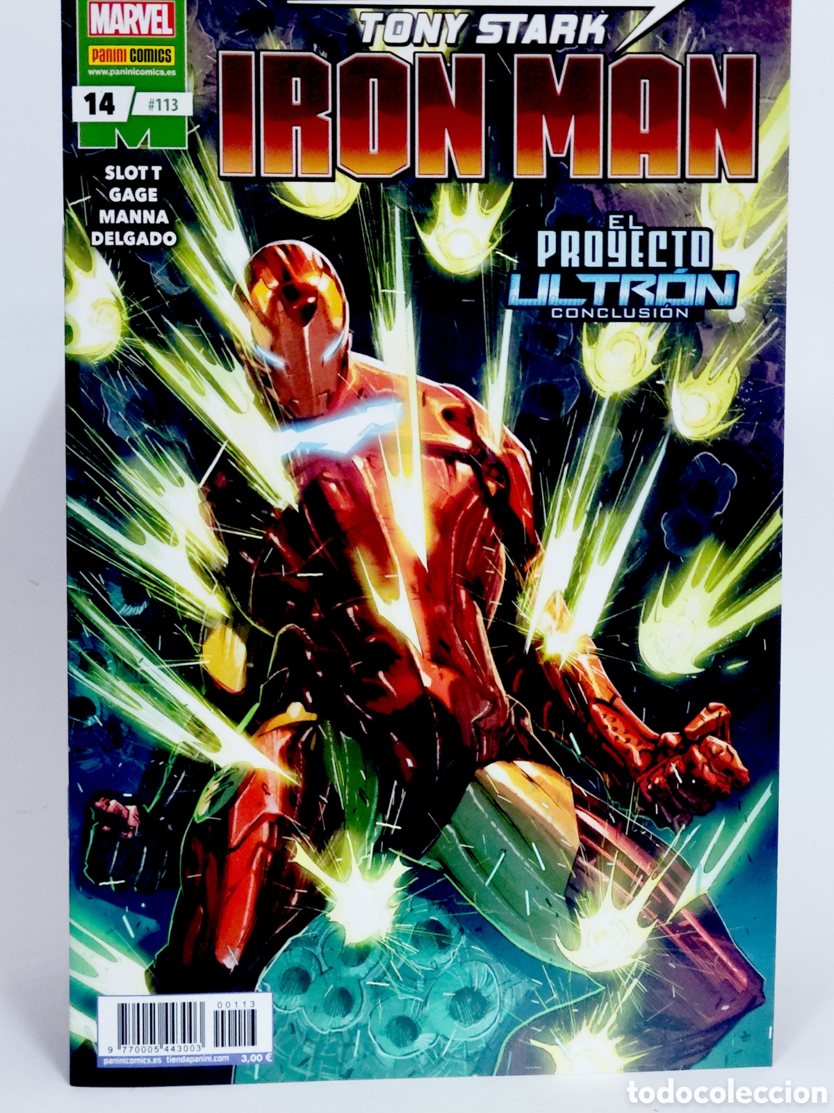 C&oacute;mics: C&Oacute;MIC DE KIOSCO TONY STARK EL INVENCIBLE IRON MAN 113 VOL.2 PANINI 14 MARVEL VOLUMEN GRAPA
