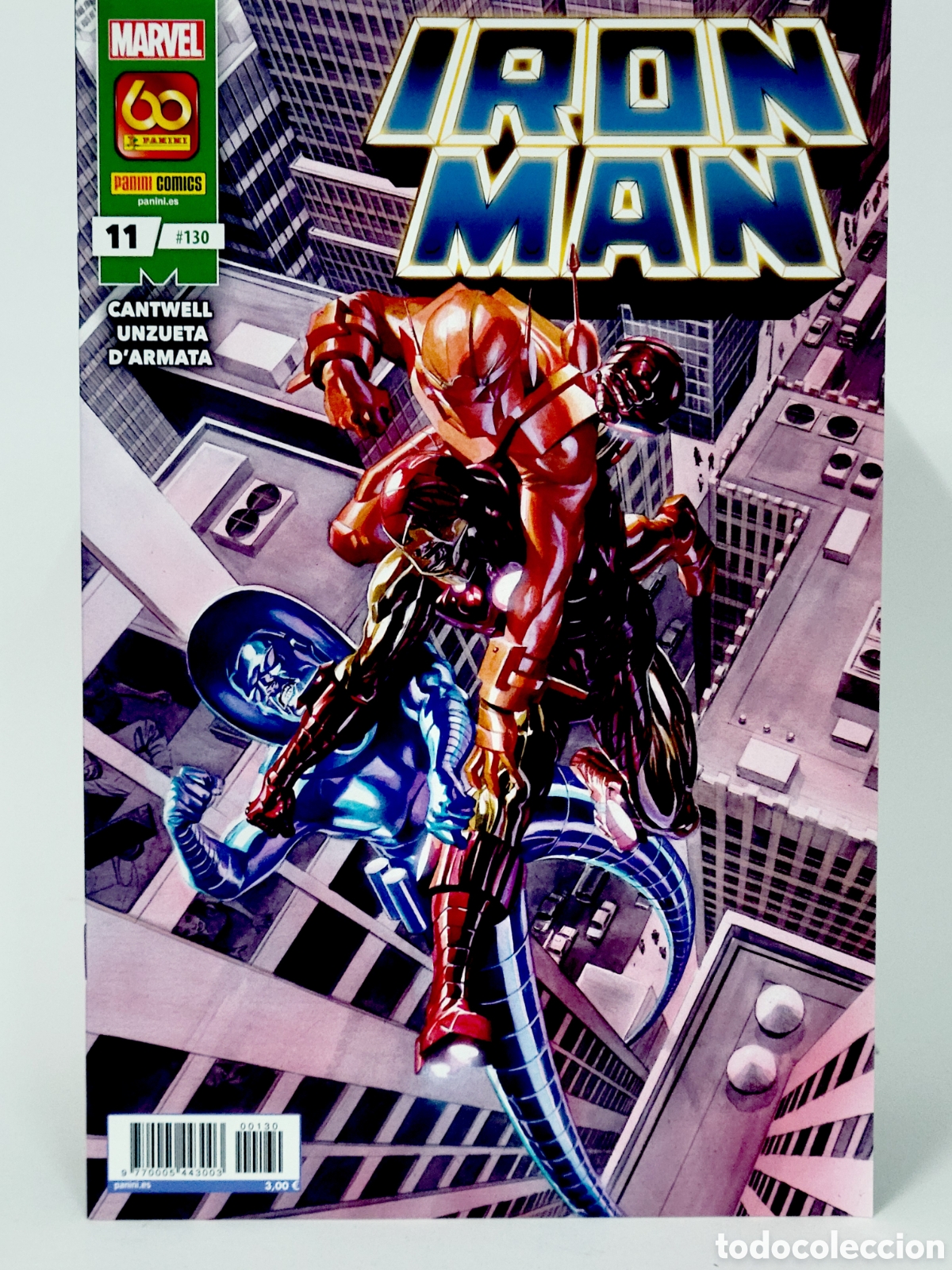 C&oacute;mics: C&Oacute;MIC DE KIOSCO EL INVENCIBLE IRON MAN 130 VOL.2 PANINI 11 MARVEL VOLUMEN GRAPA