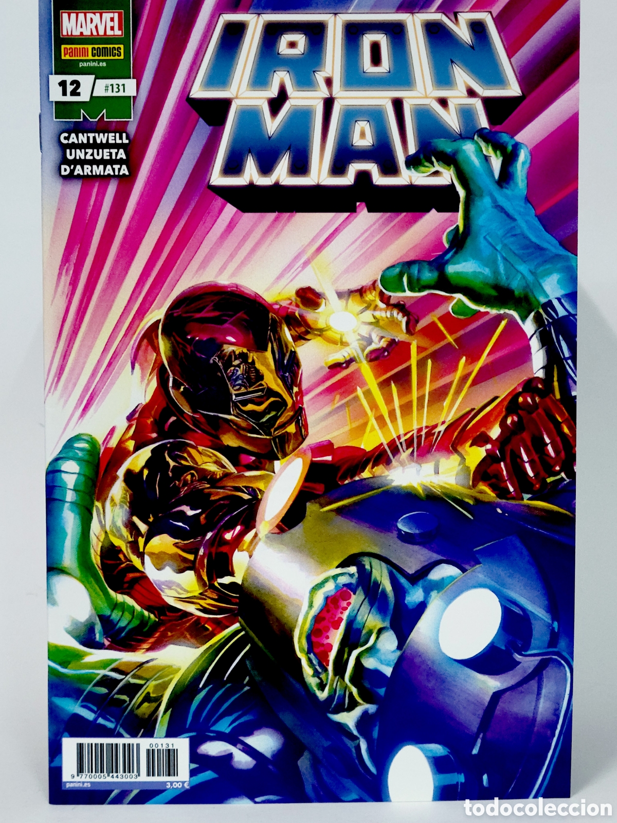 C&oacute;mics: C&Oacute;MIC DE KIOSCO TONY STARK EL INVENCIBLE IRON MAN 131 VOL.2 PANINI 12 MARVEL VOLUMEN GRAPA