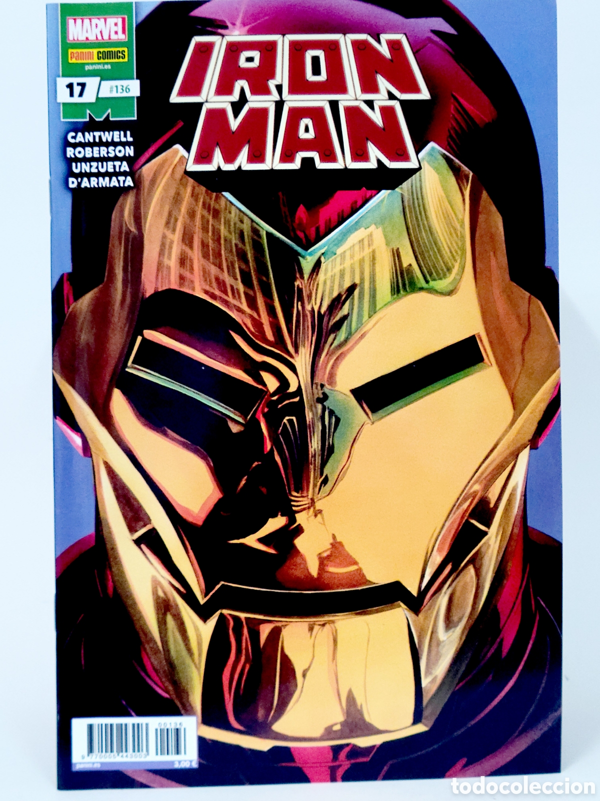 C&oacute;mics: C&Oacute;MIC DE KIOSCO TONY STARK EL INVENCIBLE IRON MAN 136 VOL.2 PANINI 17 MARVEL VOLUMEN GRAPA
