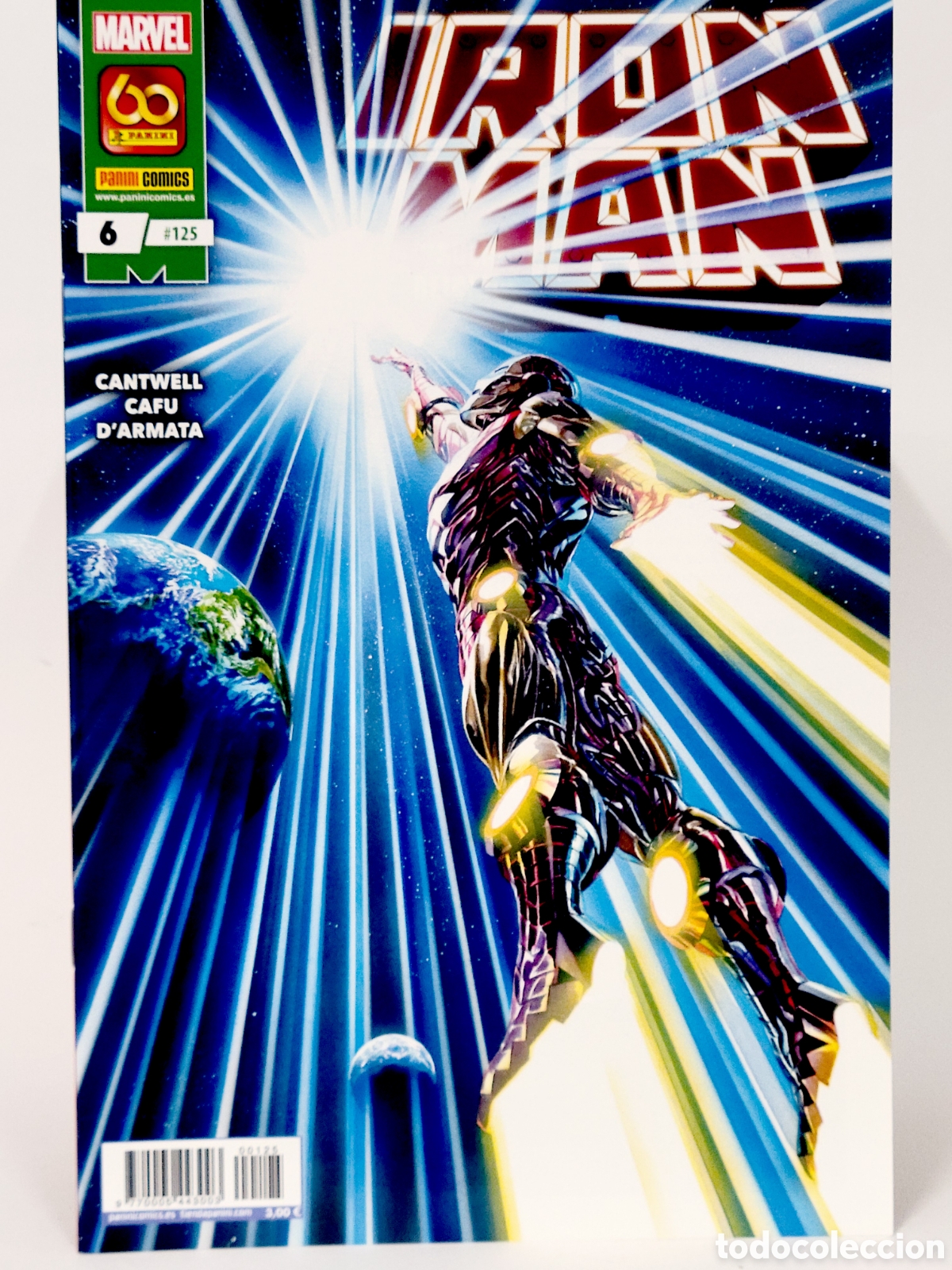 C&oacute;mics: C&Oacute;MIC DE KIOSCO TONY STARK EL INVENCIBLE IRON MAN 125 VOL.2 PANINI 6 MARVEL VOLUMEN GRAPA