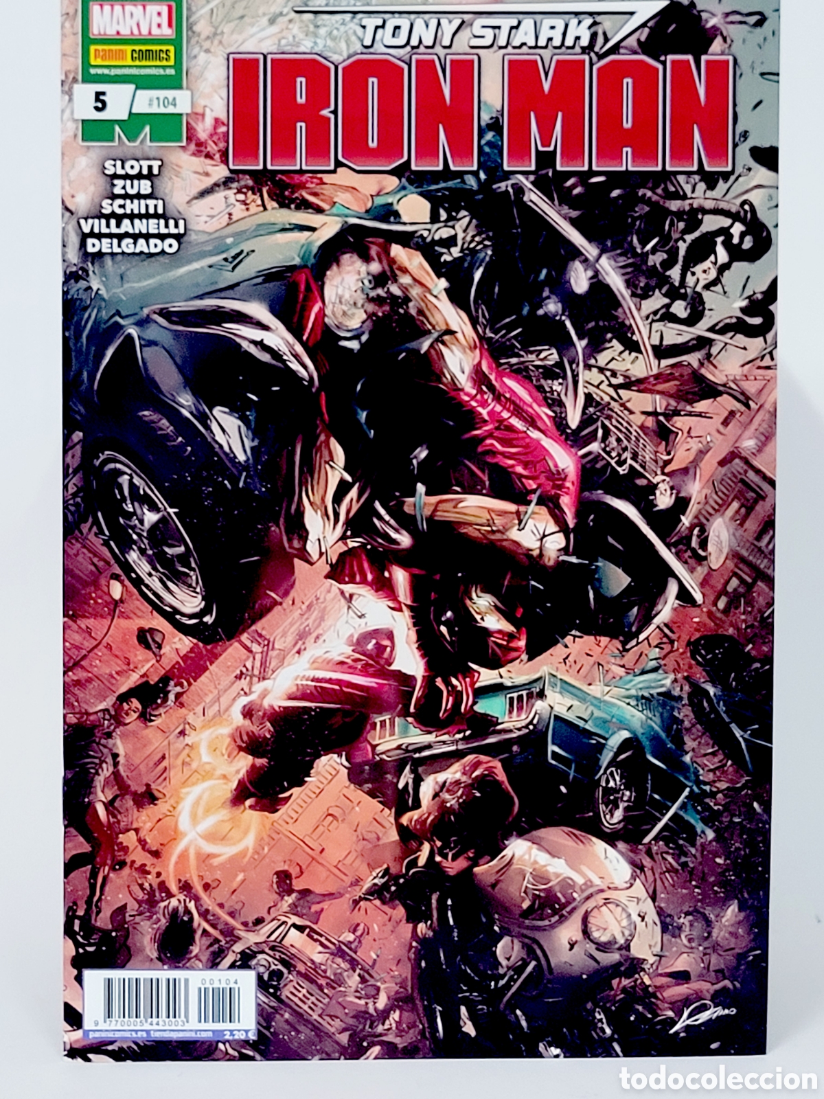 C&oacute;mics: C&Oacute;MIC DE KIOSCO TONY STARK EL INVENCIBLE IRON MAN 104 VOL.2 PANINI 5 MARVEL VOLUMEN GRAPA