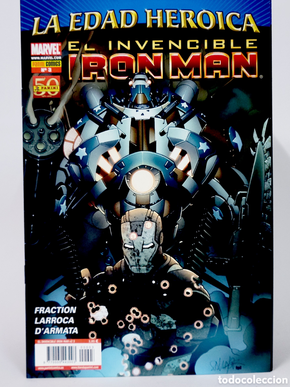 Comics : C&Oacute;MIC DE KIOSCO LA EDAD HEROICA EL INVENCIBLE IRON MAN 3 VOL.2 PANINI MARVEL VOLUMEN GRAPA