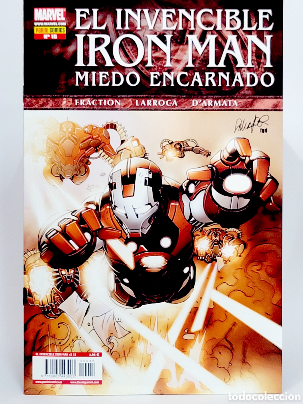 Comics: C&Oacute;MIC DE KIOSCO EL INVENCIBLE IRON MAN MIEDO ENCARNADO 15 VOL.2 PANINI MARVEL VOLUMEN GRAPA