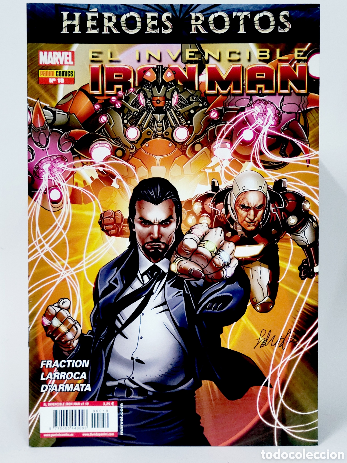 C&oacute;mics: C&Oacute;MIC DE KIOSCO EL INVENCIBLE IRON MAN 19 HEROES ROTOS VOL.2 PANINI MARVEL VOLUMEN GRAPA