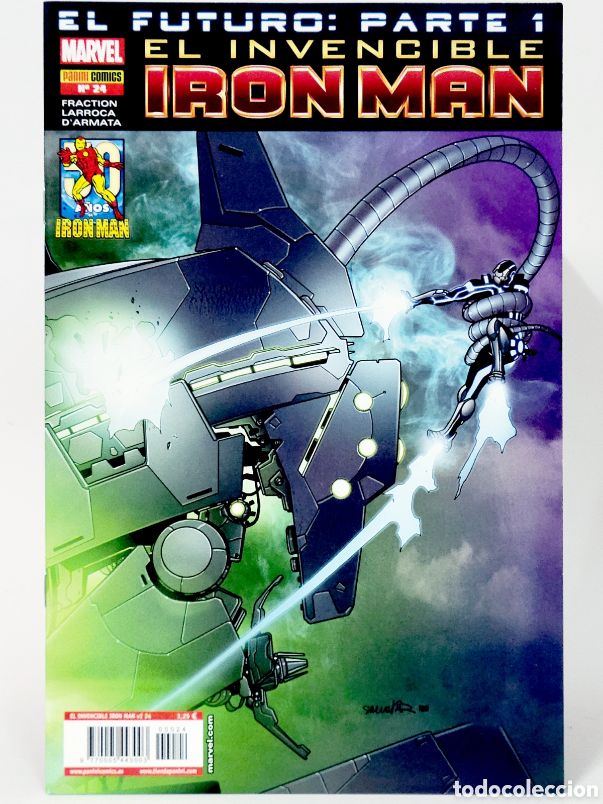 C&oacute;mics: C&Oacute;MIC DE KIOSCO EL INVENCIBLE IRON MAN 24 EL FUTURO PARTE 1 VOL.2 PANINI MARVEL VOLUMEN GRAPA