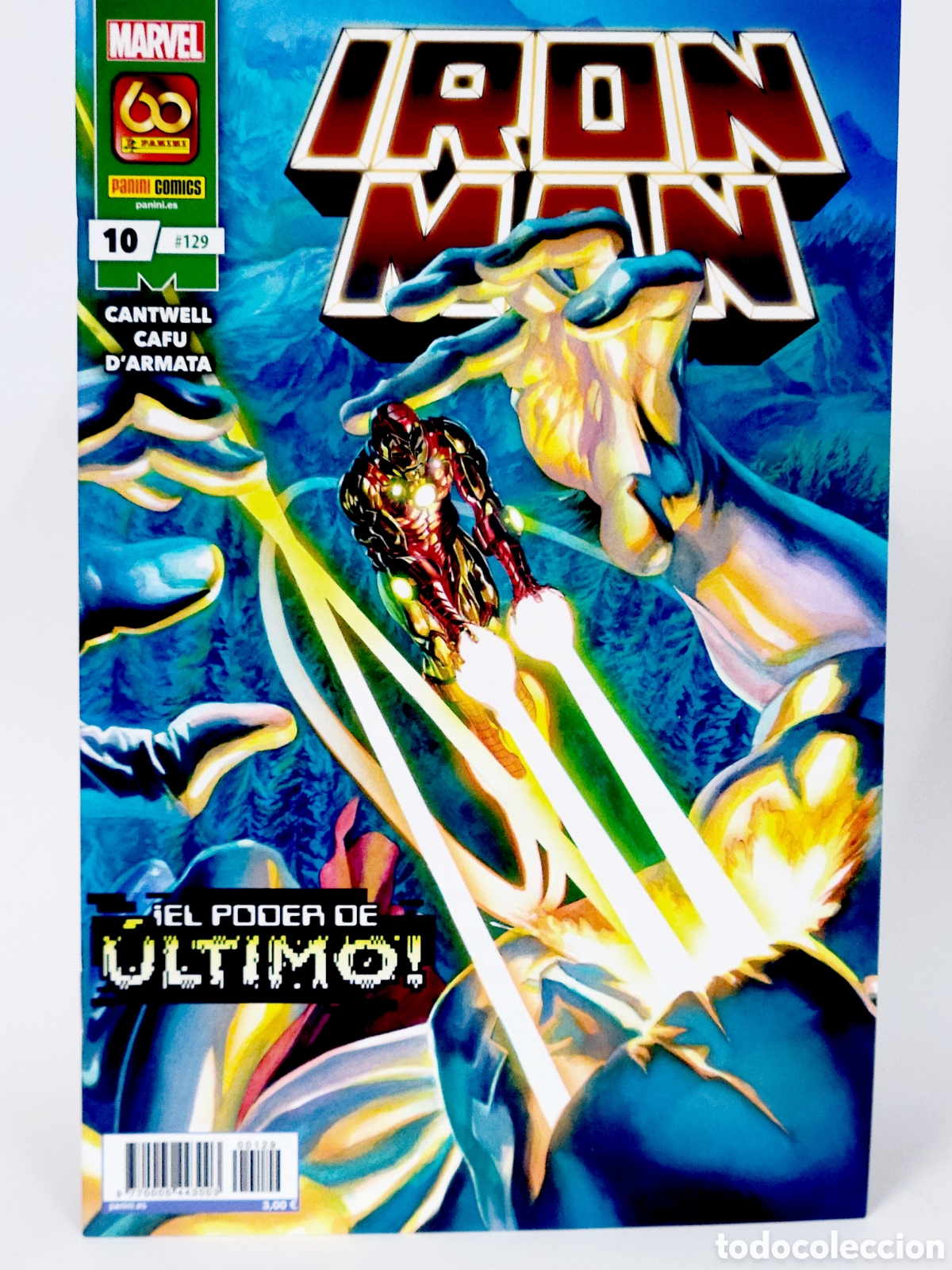 C&oacute;mics: C&Oacute;MIC DE KIOSCO EL INVENCIBLE IRON MAN 129 VOL.2 PANINI 10 MARVEL VOLUMEN GRAPA