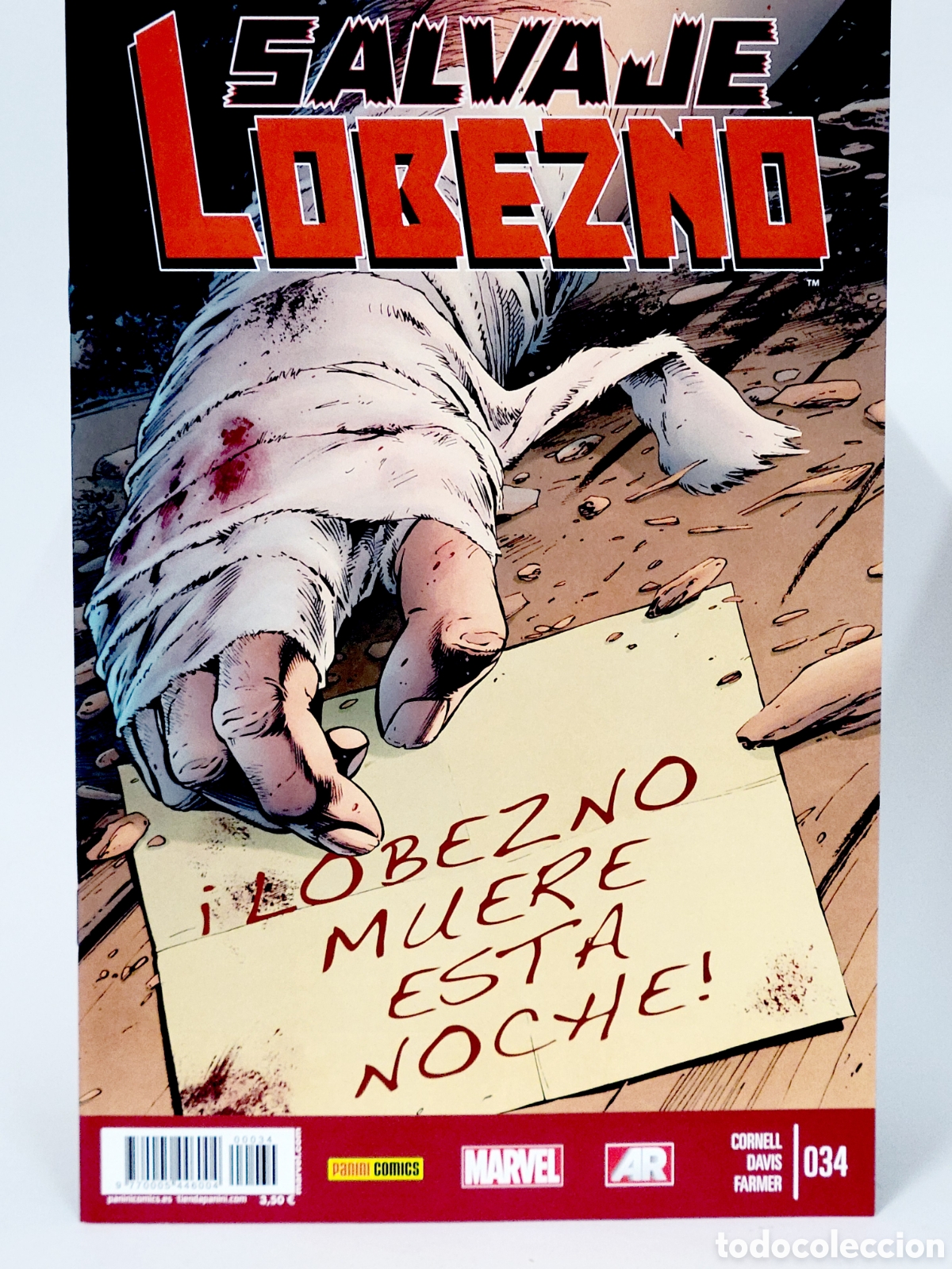 C&oacute;mics: C&Oacute;MIC DE KIOSCO SALVAJE LOBEZNO 34 VOL.5 PANINI MARVEL VOLUMEN GRAPA