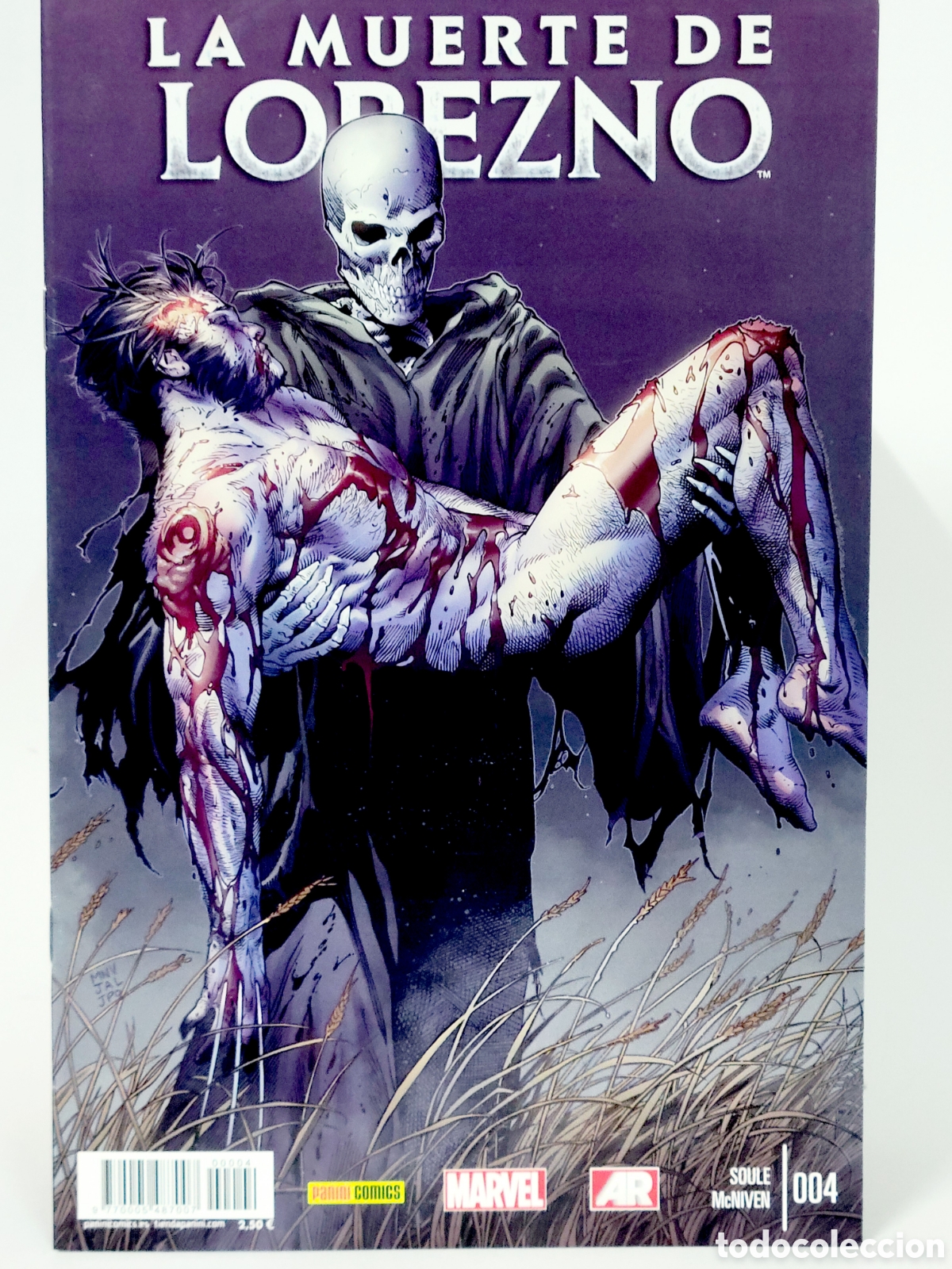 C&oacute;mics: C&Oacute;MIC DE KIOSCO LA MUERTE DE LOBEZNO 4 PANINI MARVEL GRAPA - Foto 1