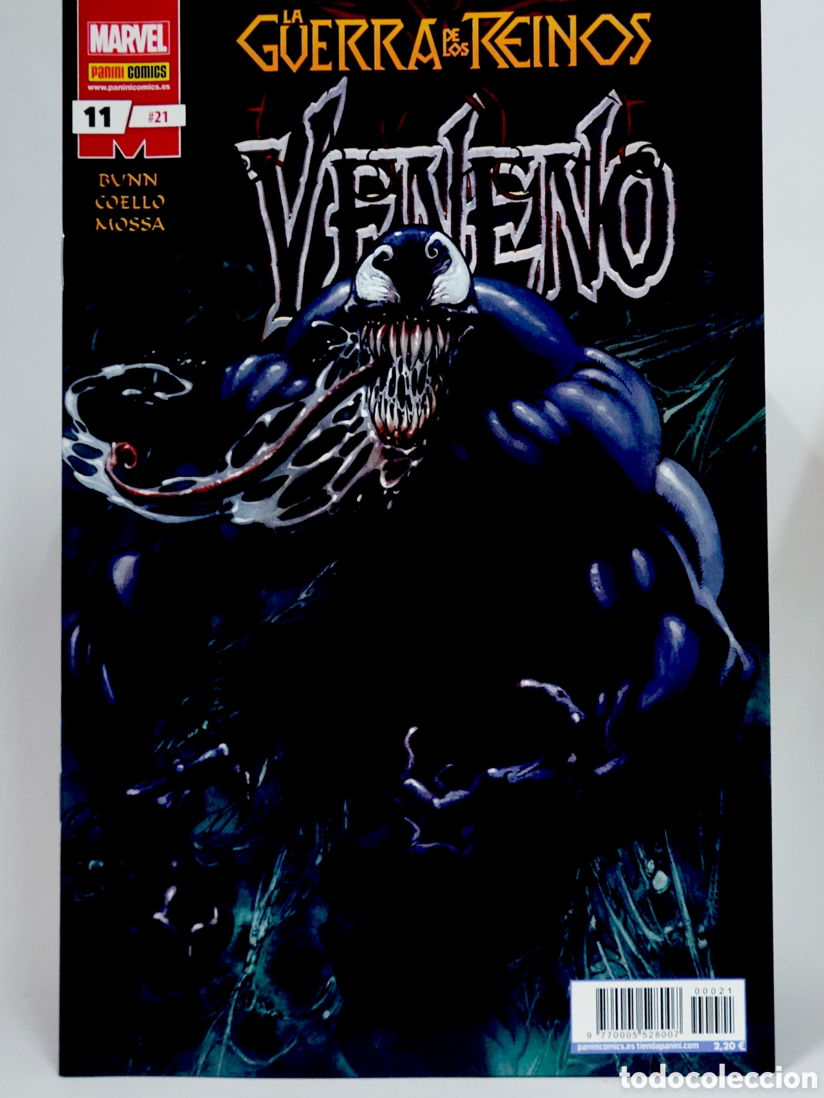 C&oacute;mics: C&Oacute;MIC DE KIOSCO UNIVERSO MARVEL LA GUERRA DE LOS REINOS 21 VENENO PANINI 11 MARVEL GRAPA