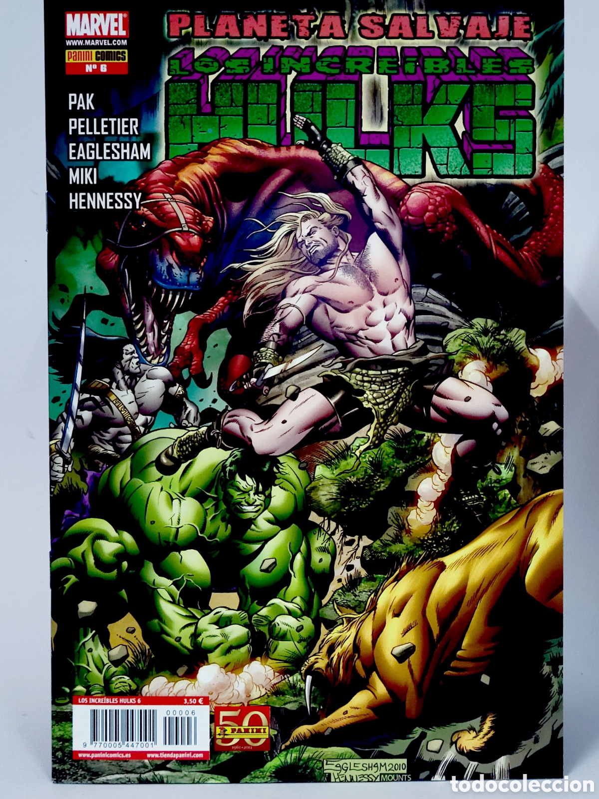 C&oacute;mics: C&Oacute;MIC DE KIOSCO LOS INCRE&Iacute;BLES HULKS 6 PLANETA SALVAJE PANINI MARVEL GRAPA