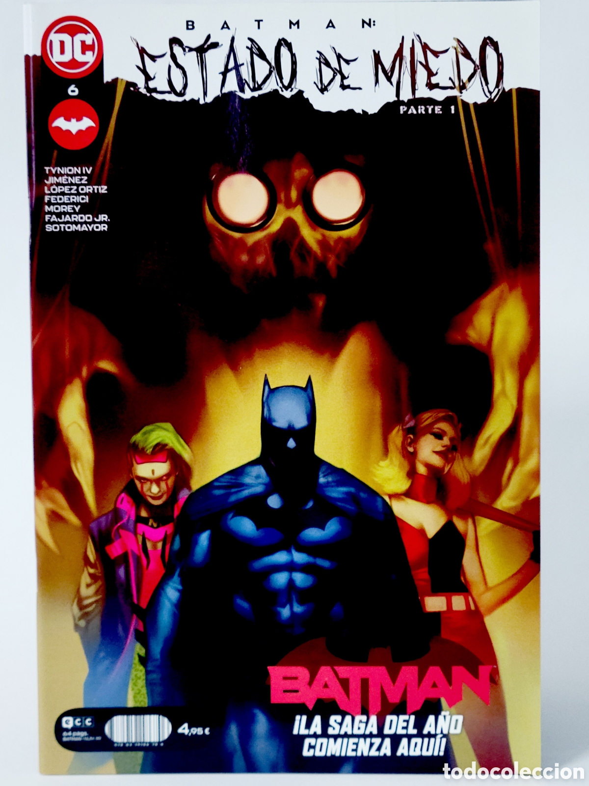 C&oacute;mics: C&Oacute;MIC BATMAN 6 ESTADO DE MIEDO 119 DC ECC GRAPA DE KIOSCO