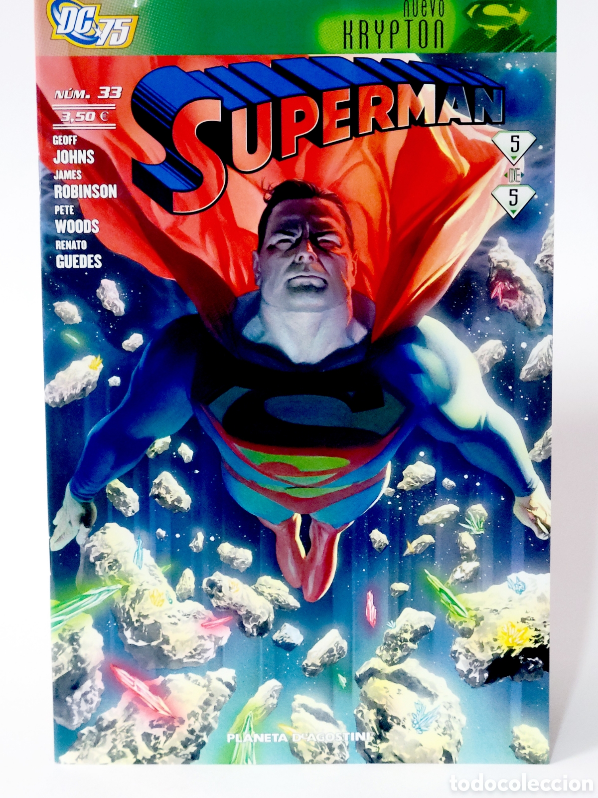 Comics: C&Oacute;MIC SUPERMAN 33 NUEVO KRYPTON DC 75 PLANETA DEAGOSTINI GRAPA DE KIOSCO