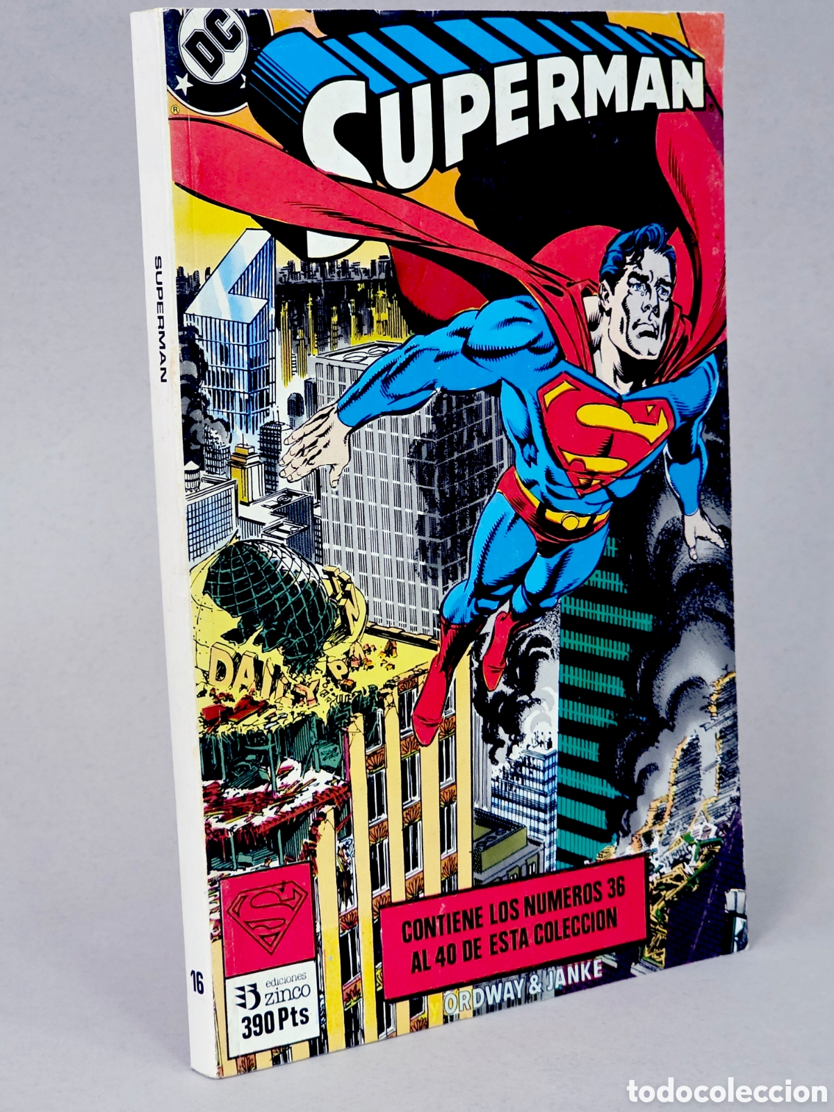Comics: C&Oacute;MIC SUPERMAN 36 AL 40 RETAPADO 16 EDICIONES ZINCO DC EXCELENTE ESTADO