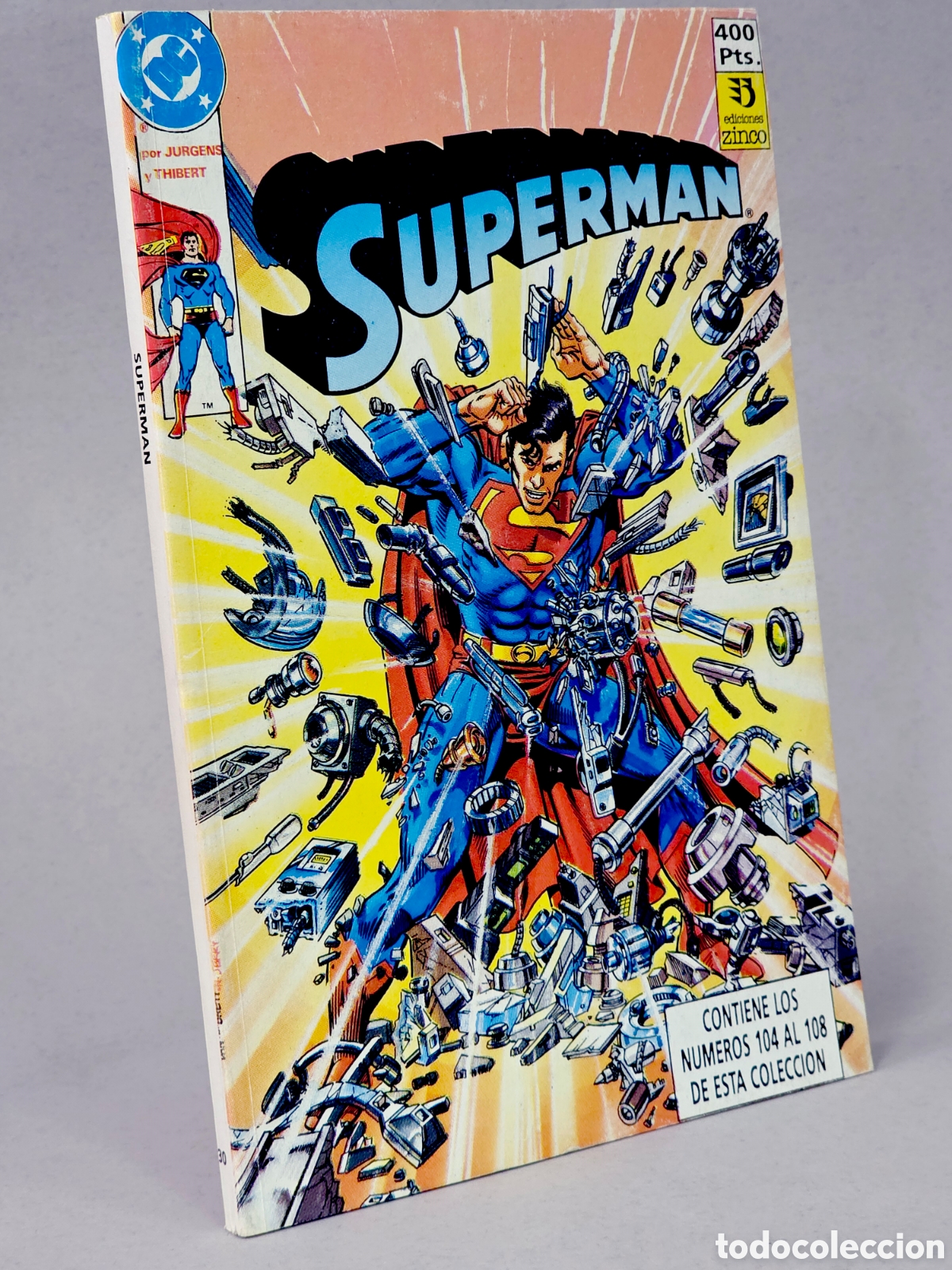 Comics: C&Oacute;MIC SUPERMAN 104 AL 108 RETAPADO 30 EDICIONES ZINCO DC EXCELENTE ESTADO